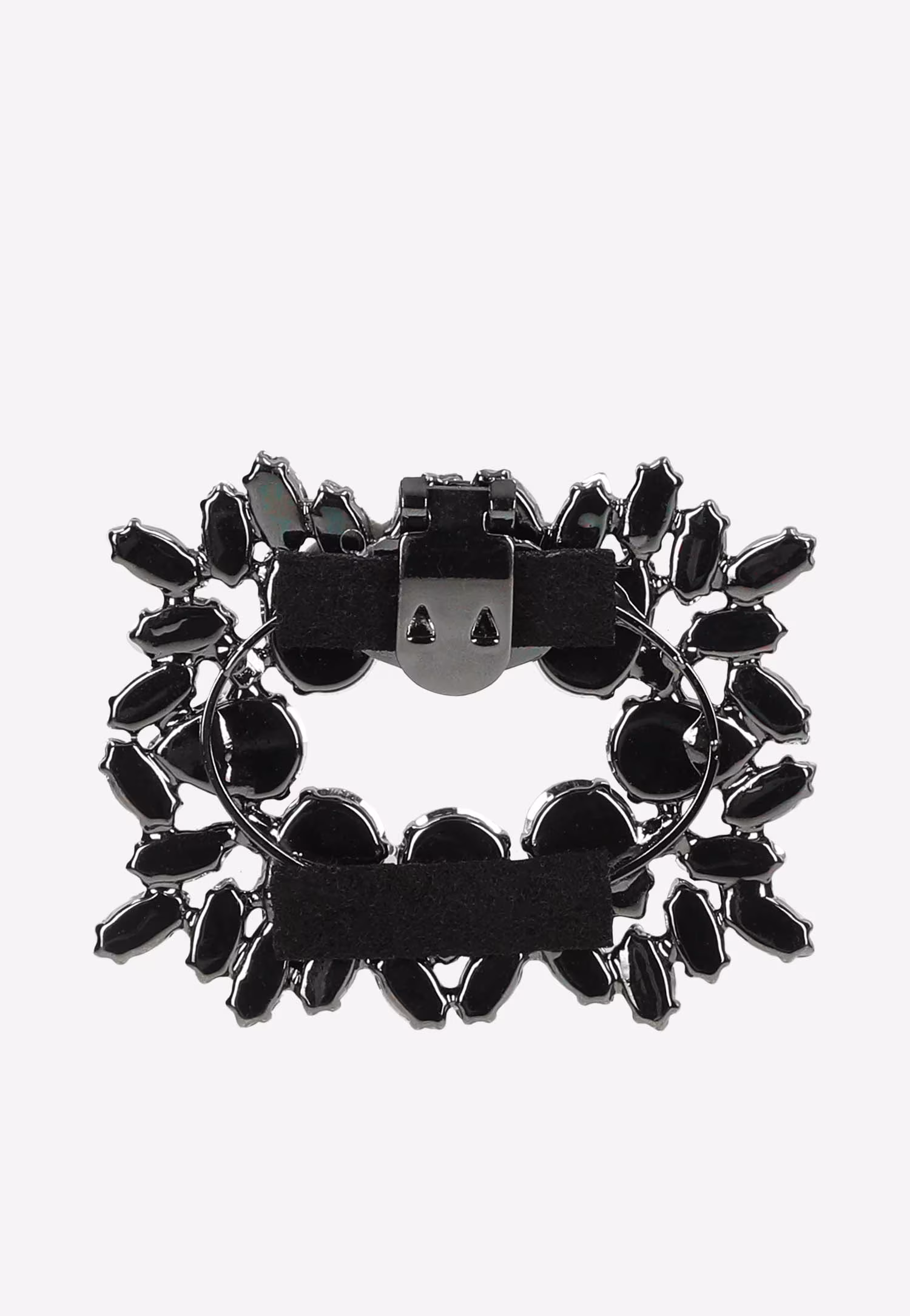 Ozdoby do butów z ciemnymi kryształkami