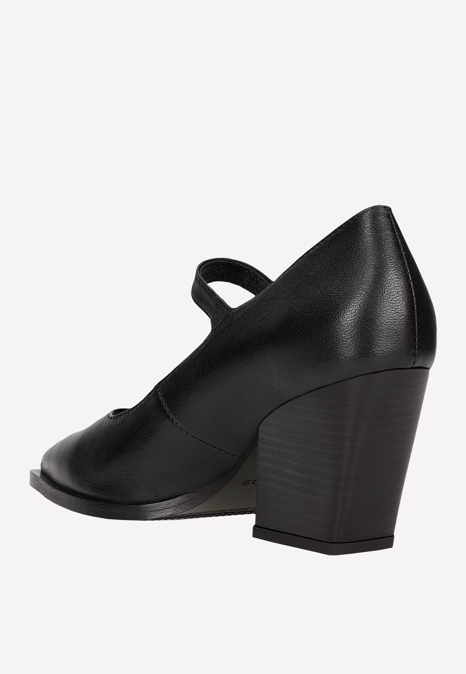 Czarne czółenka na obcasie w stylu kowbojskim