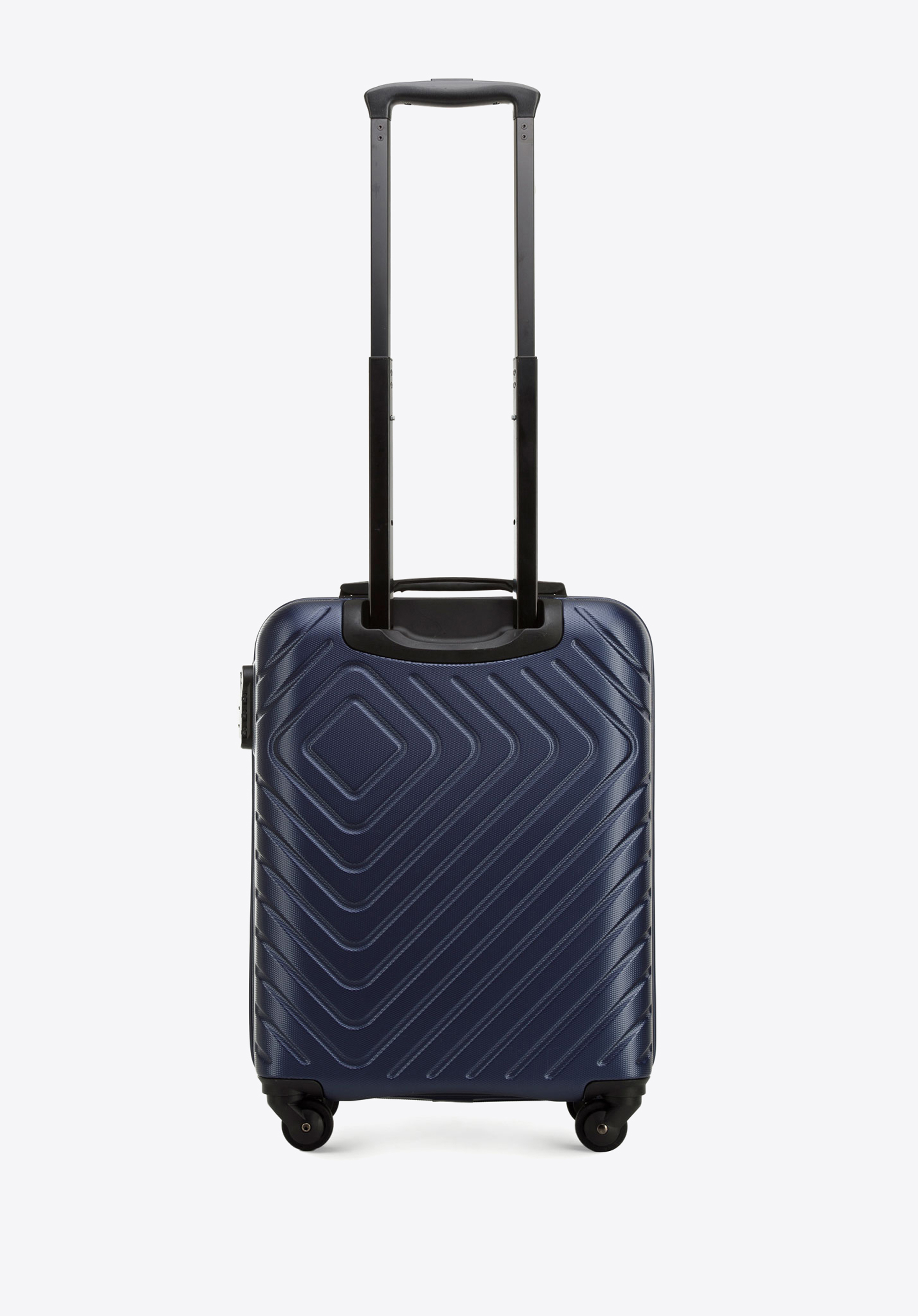 Walizka kabinowa z ABS-u z geometrycznym tłoczeniem