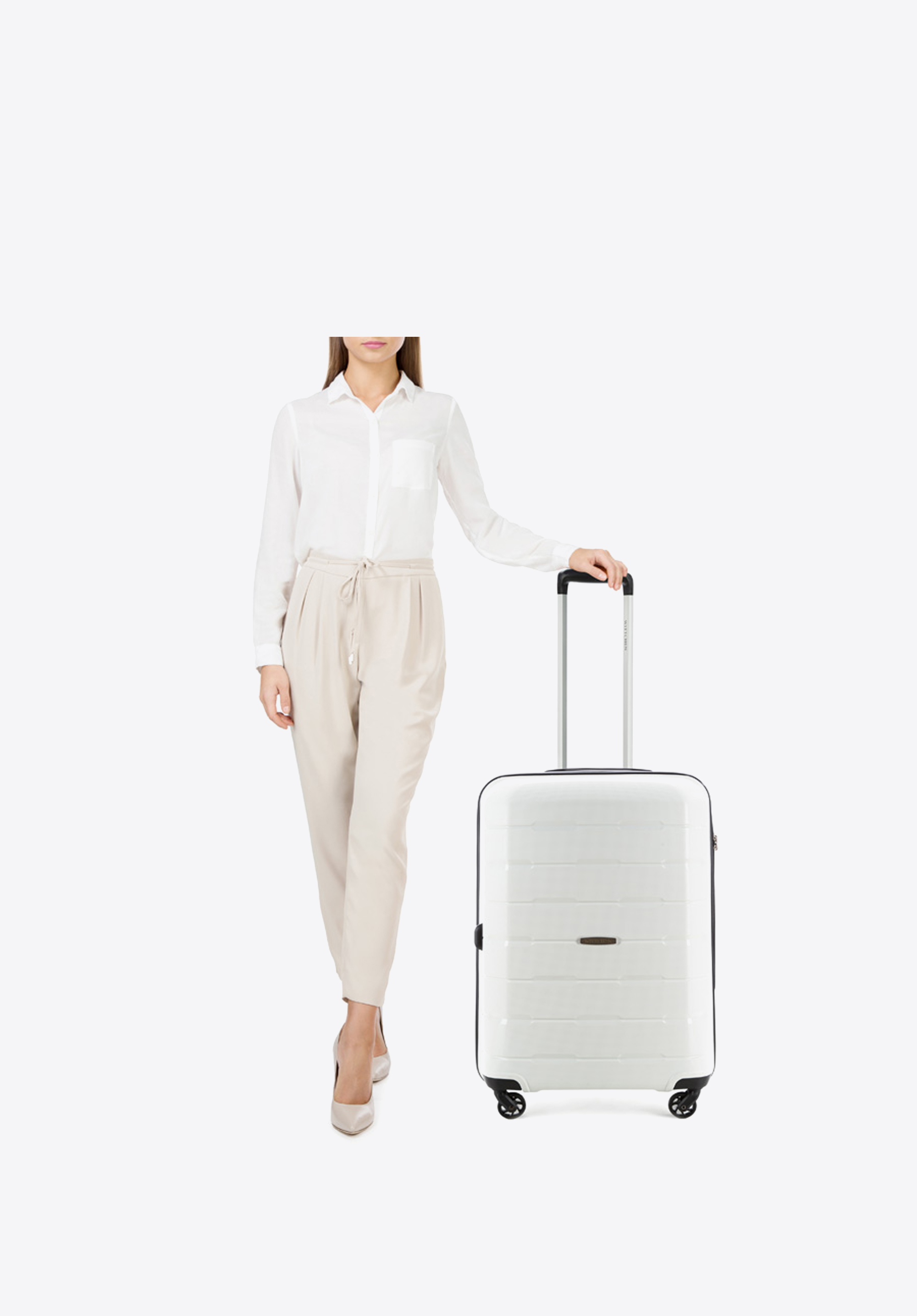 Walizka kabinowa z polipropylenu żłobiona