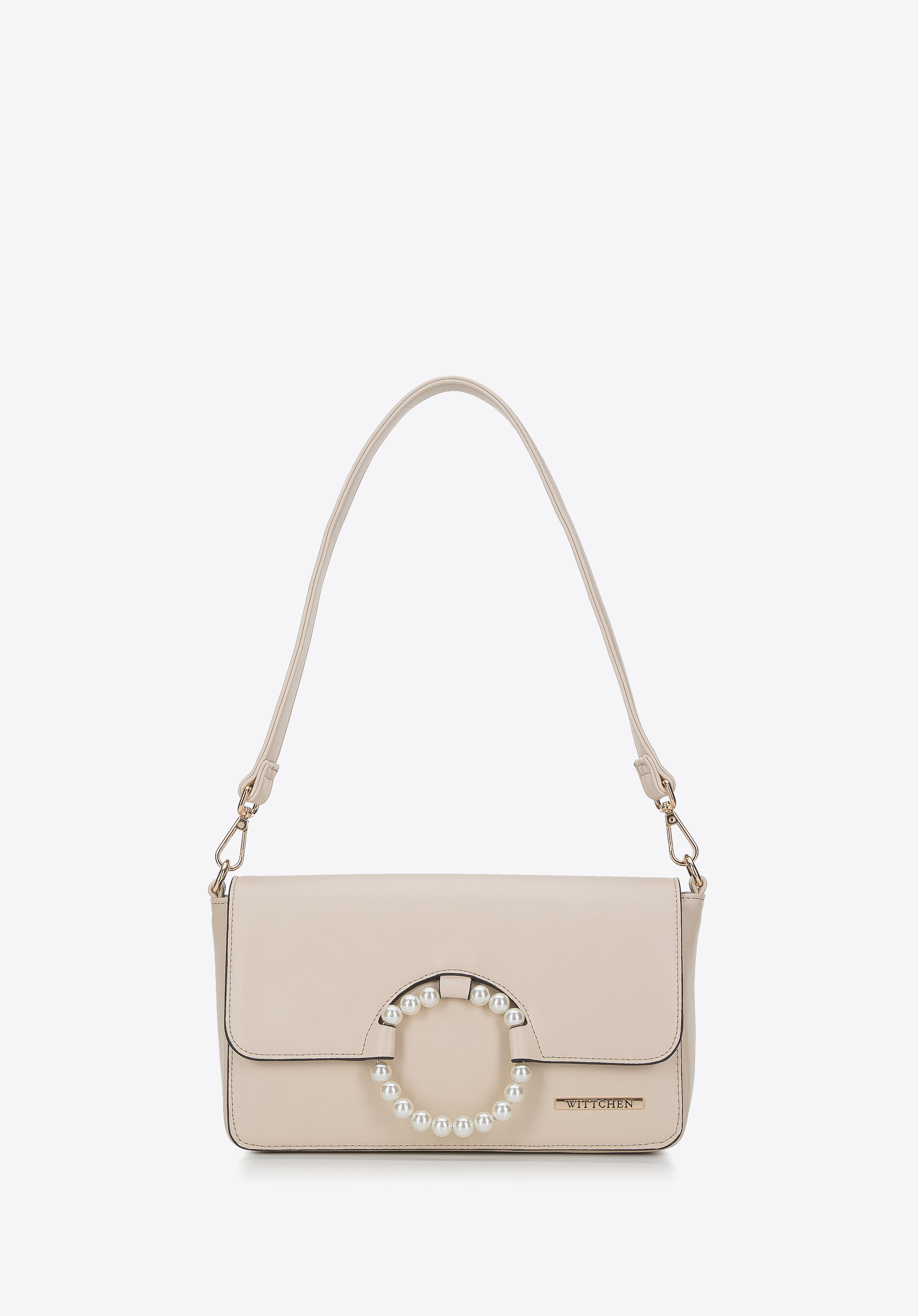 Damska torebka z kółkiem na klapie