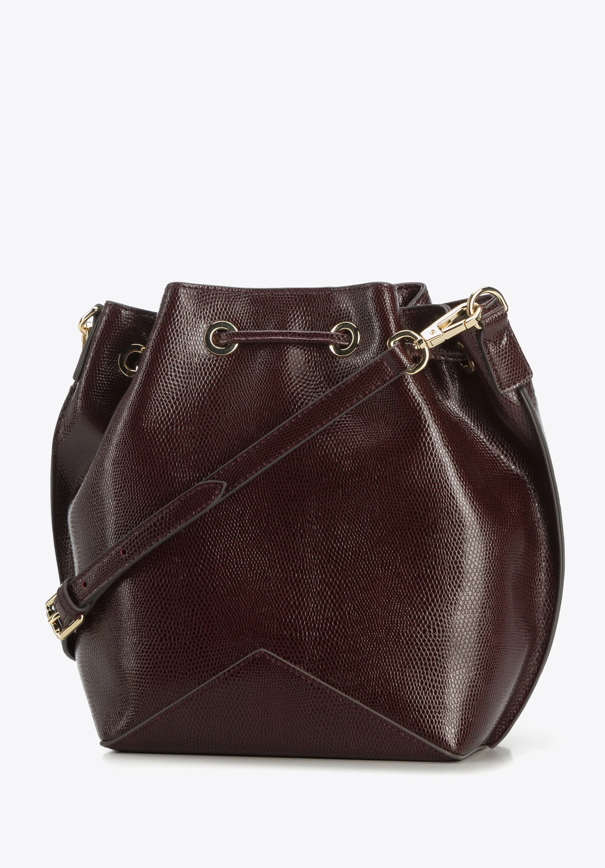 Torebka worek skórzana mała