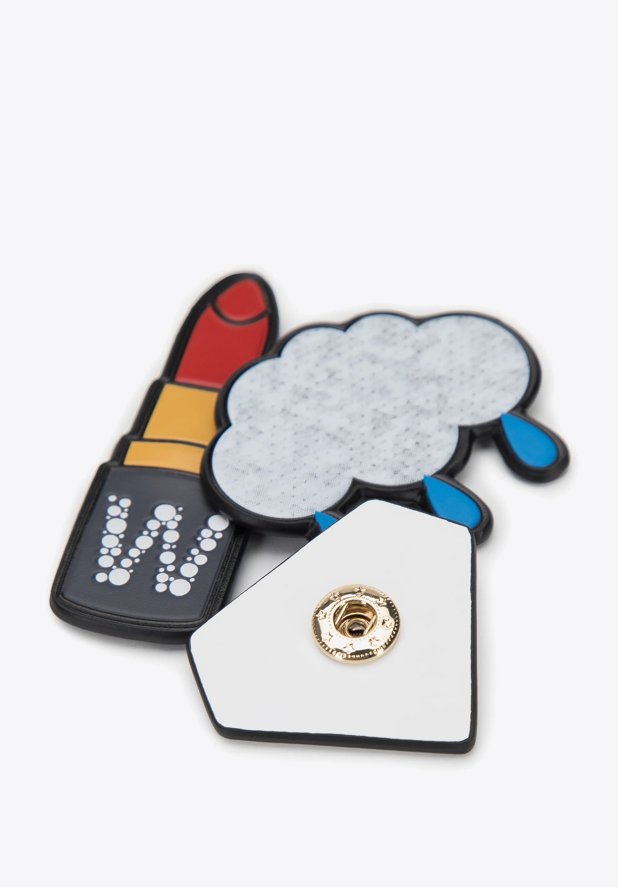 Zestaw przypinek skórzanych – 3 sztuki