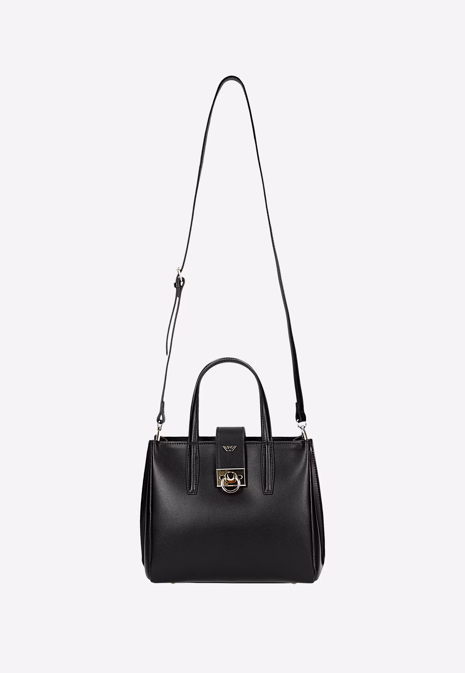 Bordowy skórzany kuferek ze złotym zapięciem