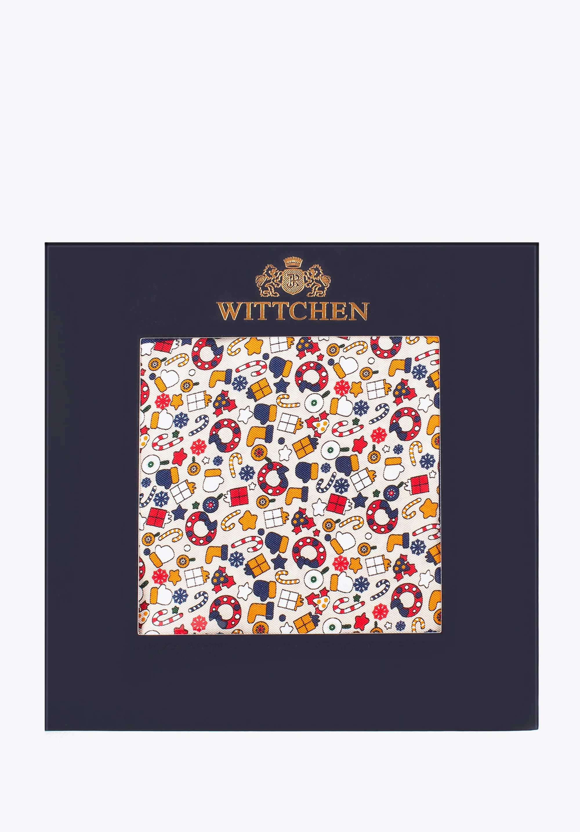 Poszetka z jedwabiu we wzory