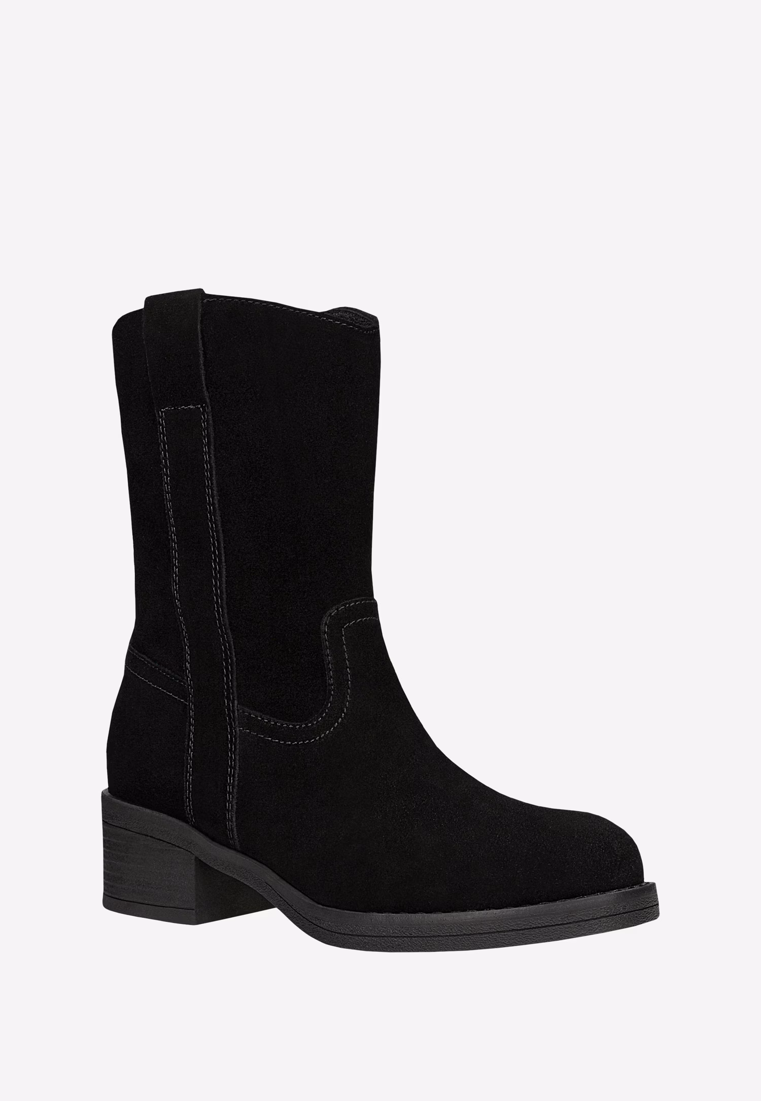 Czarne botki damskie zapinane na zamek