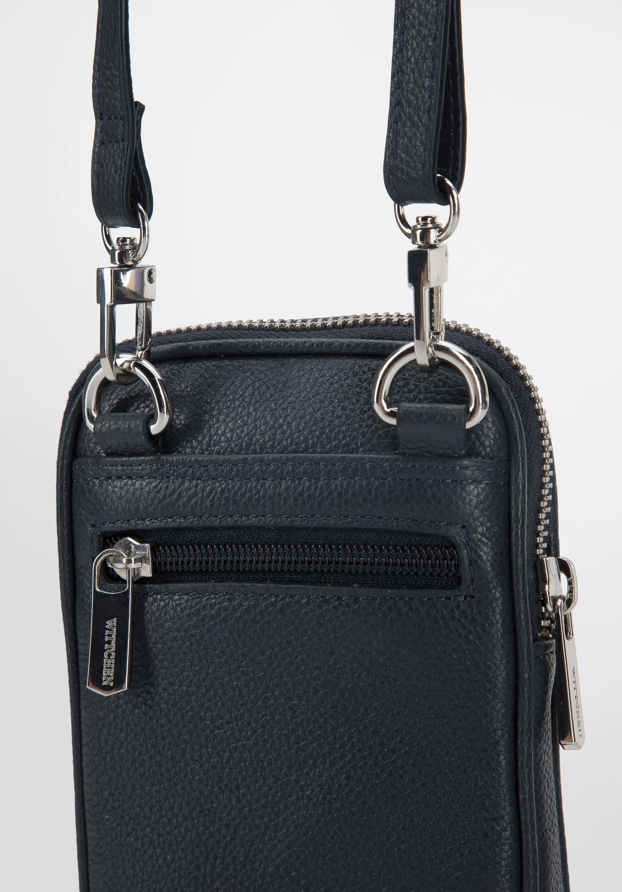 Męska torba na telefon skórzana