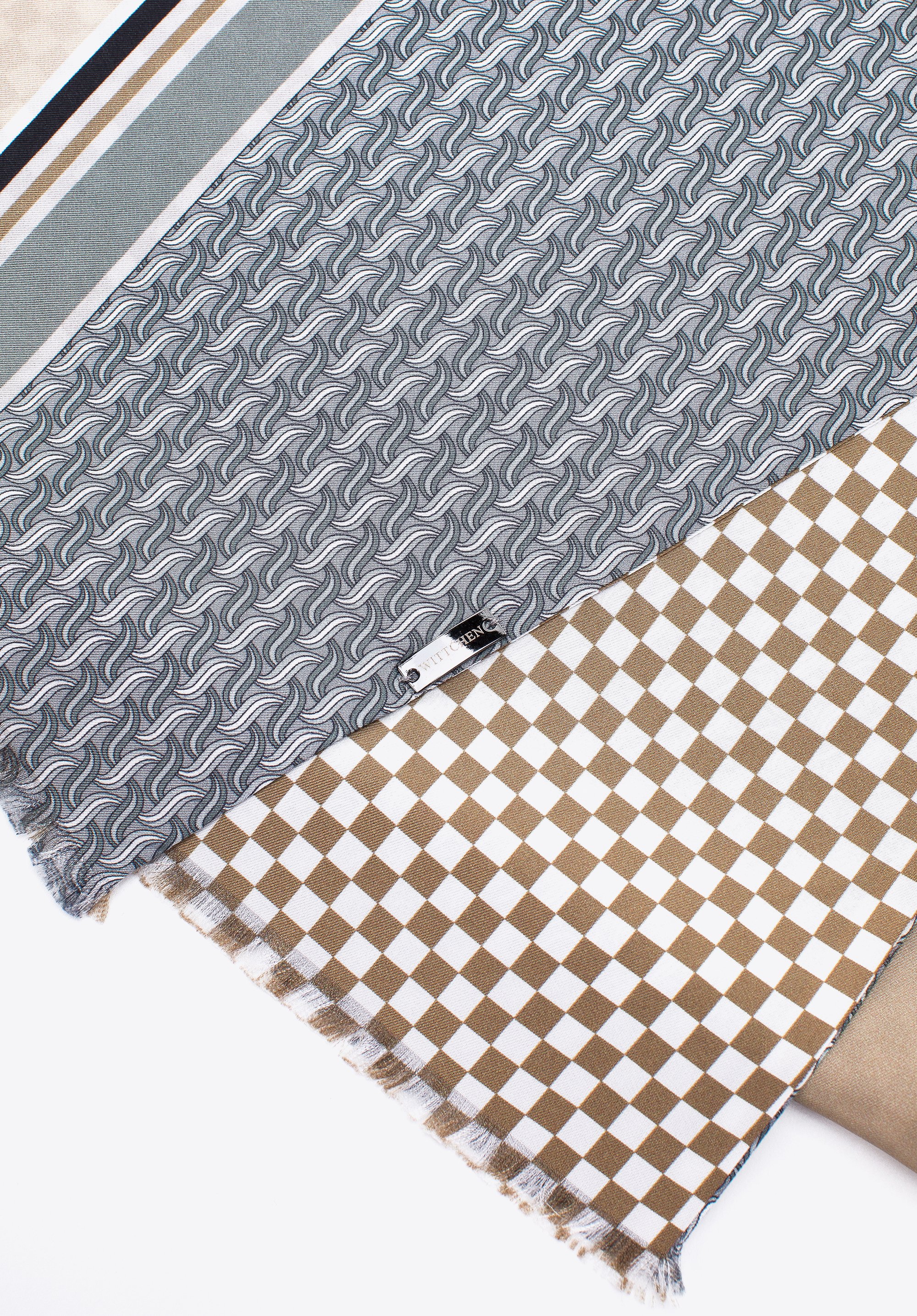 Męski szal z jedwabiu