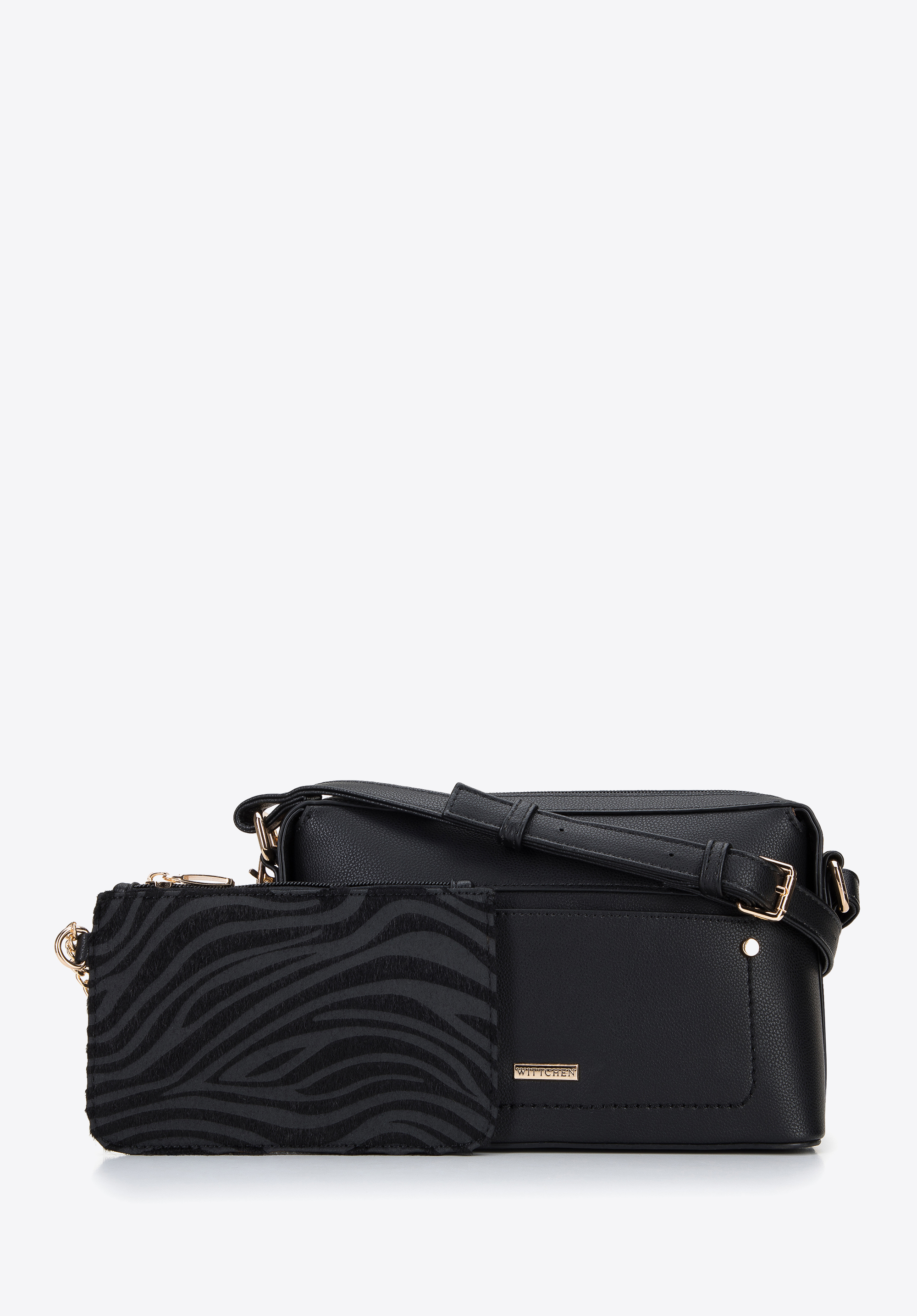 Damska listonoszka z etui w zwierzęcy wzór