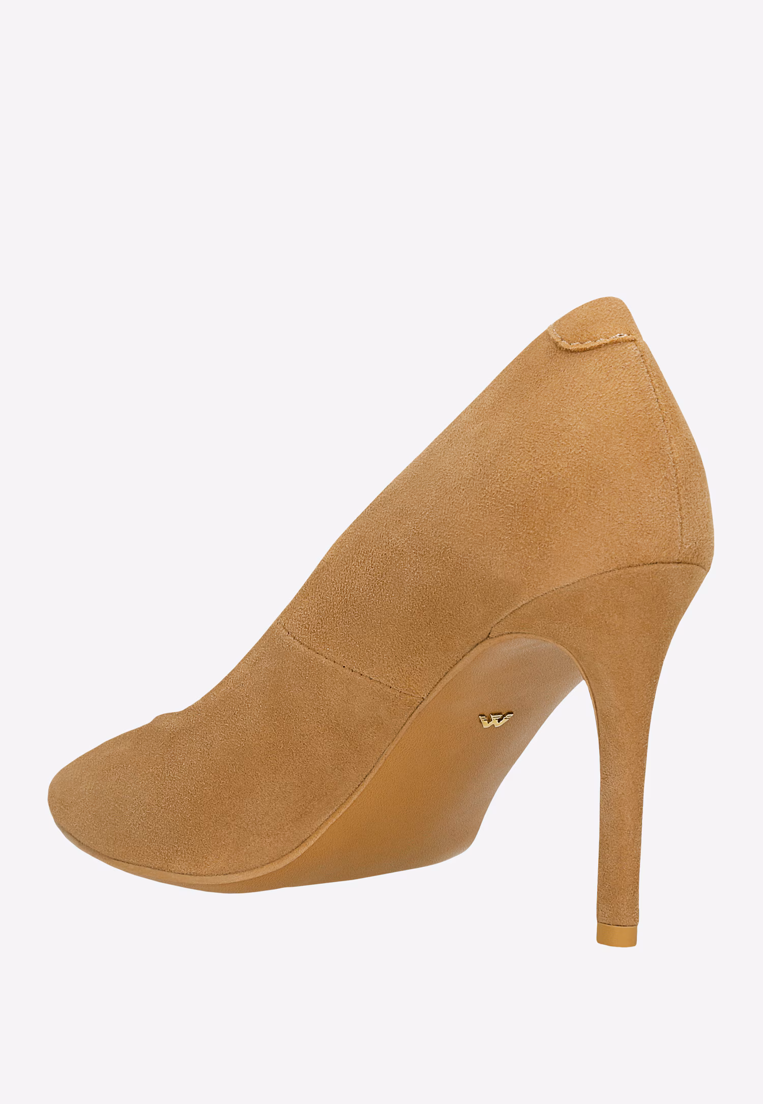 Beżowe klasyczne czółenka ze skóry licowej