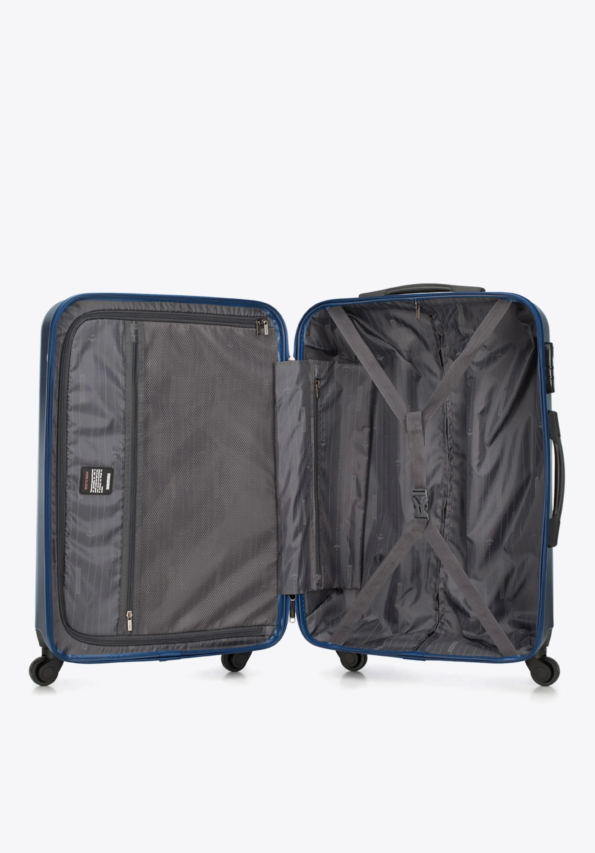 Walizka kabinowa z polikarbonu fakturowana