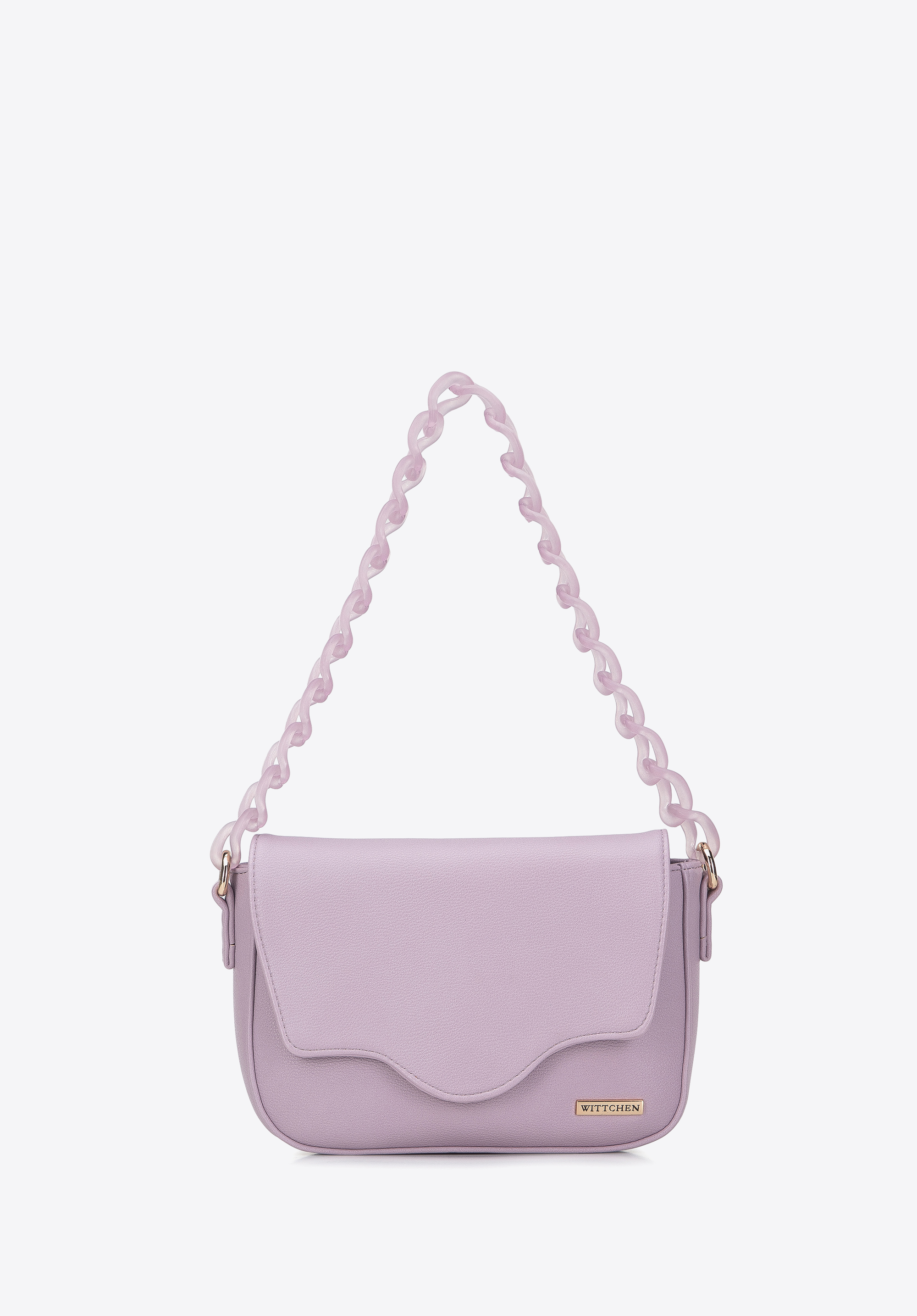 Damska torebka z łańcuszkiem z tworzywa