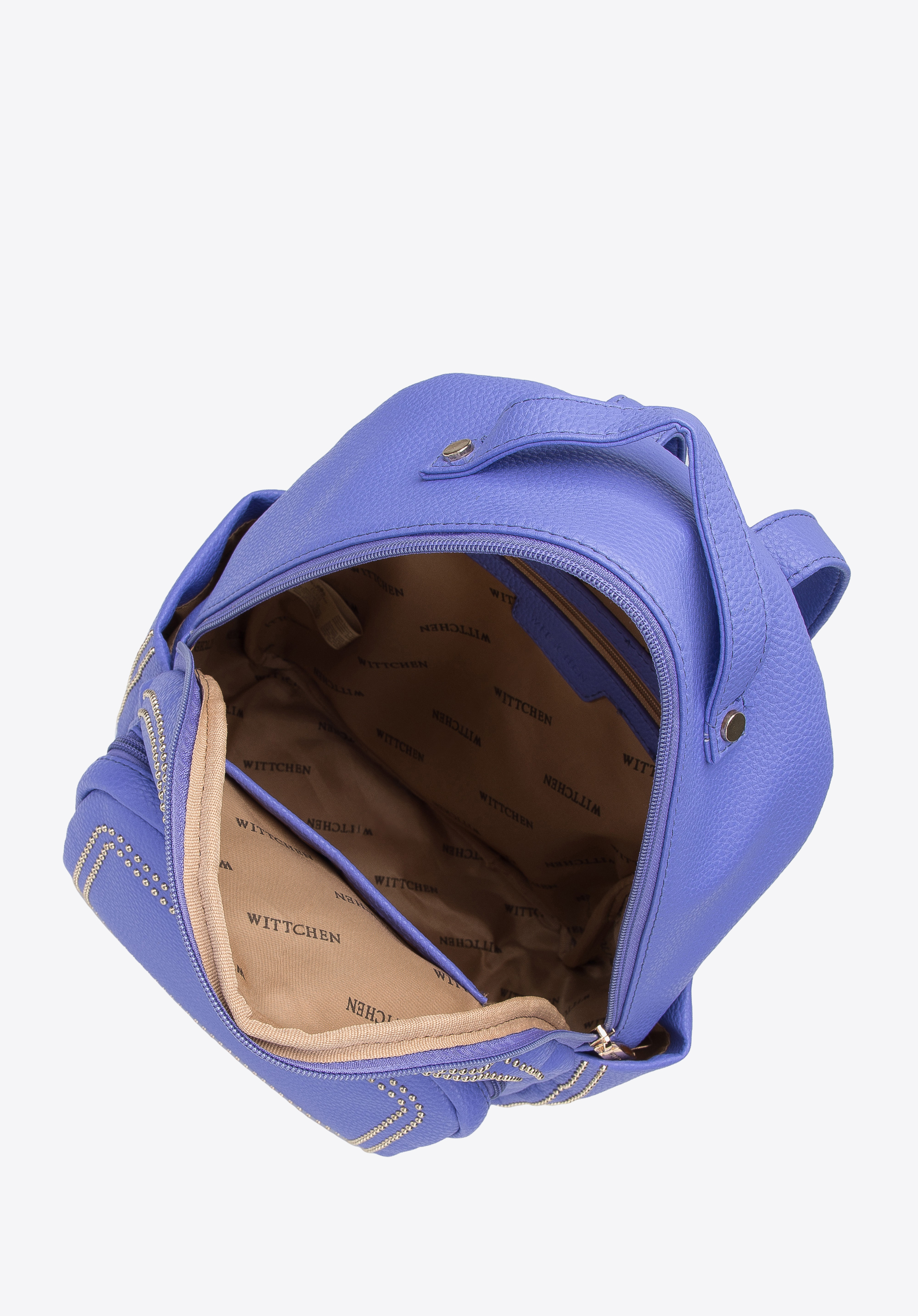 Damski plecak z ozdobnymi nitami