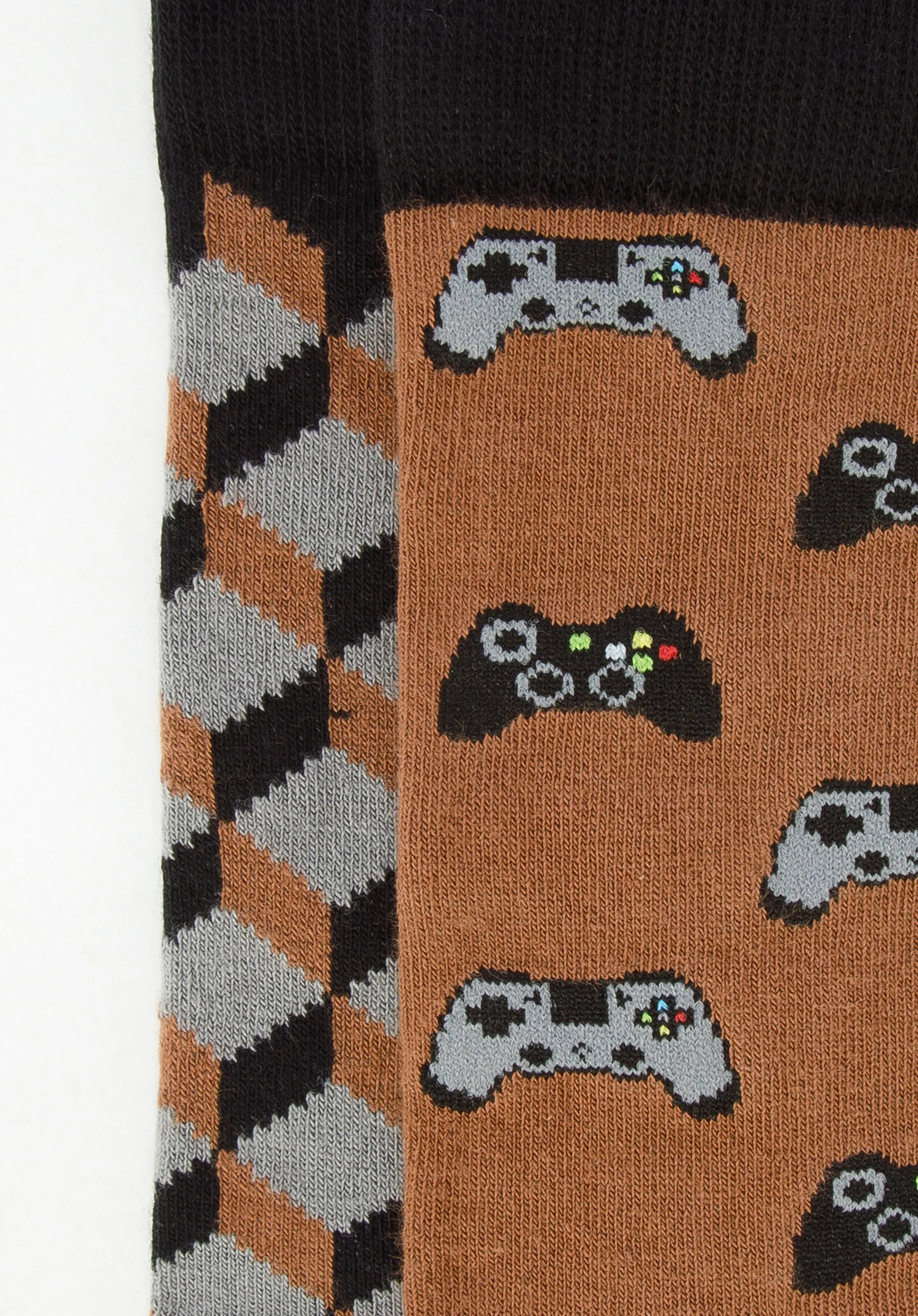 Męskie skarpetki w nowoczesny wzór – zestaw 2 par