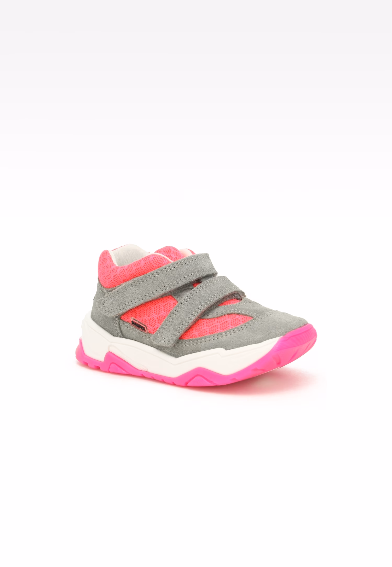 Sneakers BARTEK 11131011, dla dziewcząt, szaro-różowy