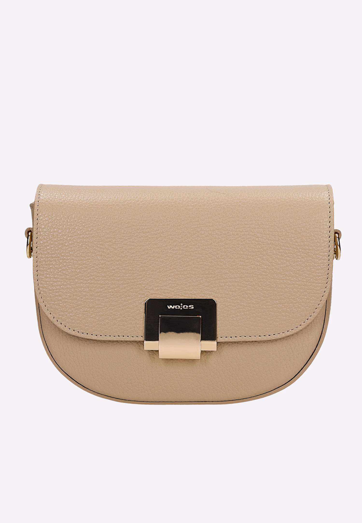 Beżowa półokrągła torebka damska