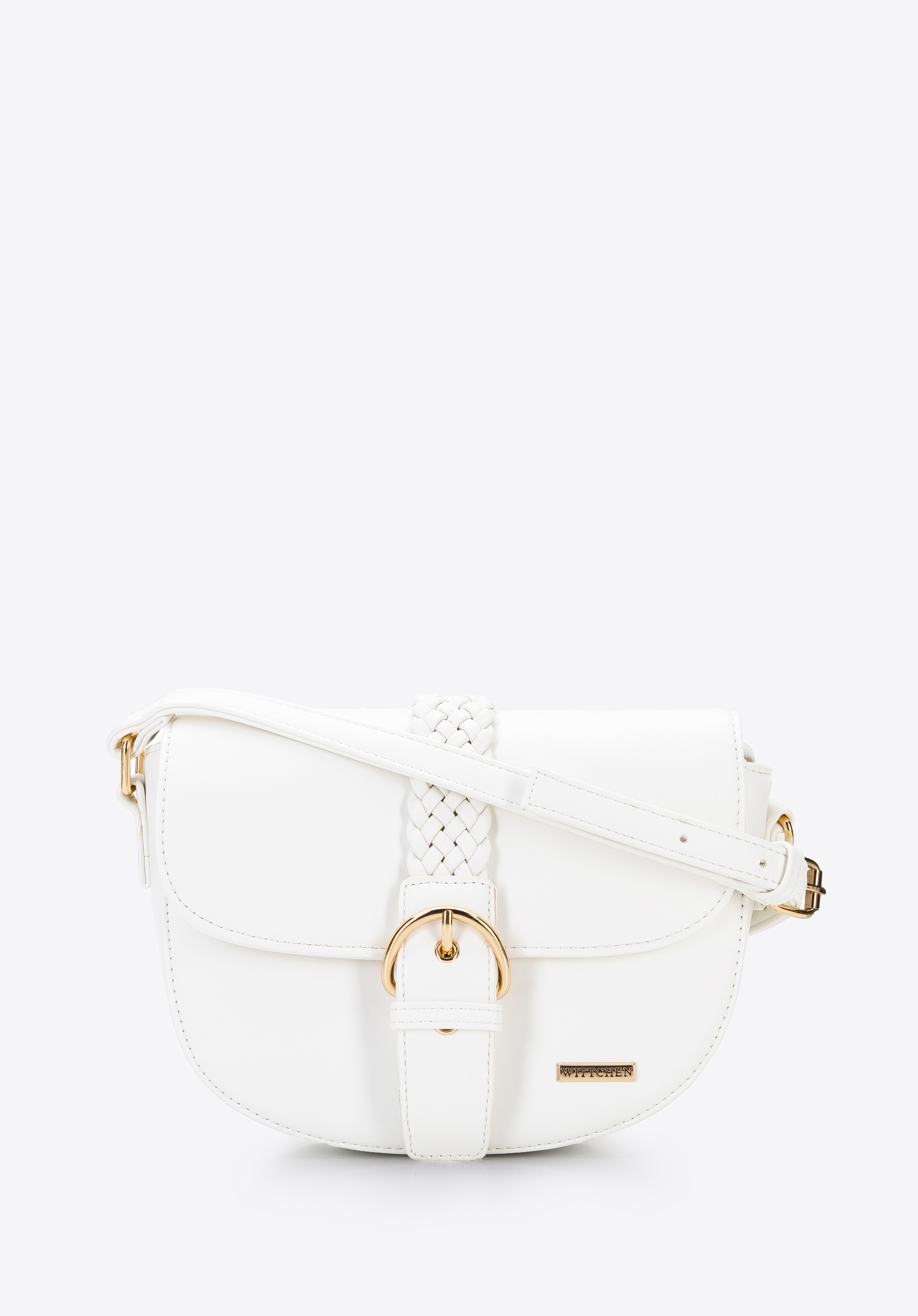 Damska listonoszka z ozdobną plecionką