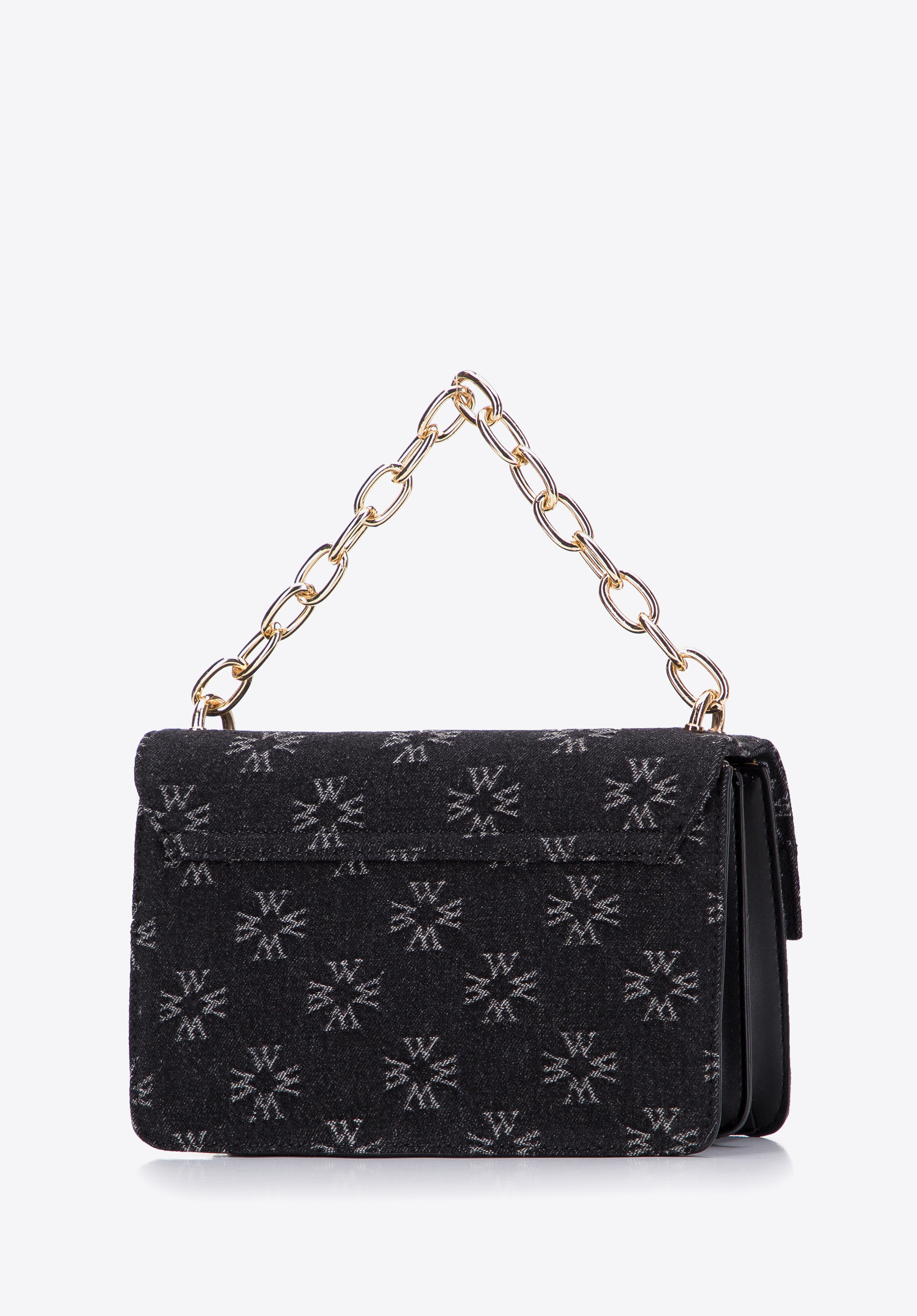 Damska listonoszka dżinsowa w monogram mała