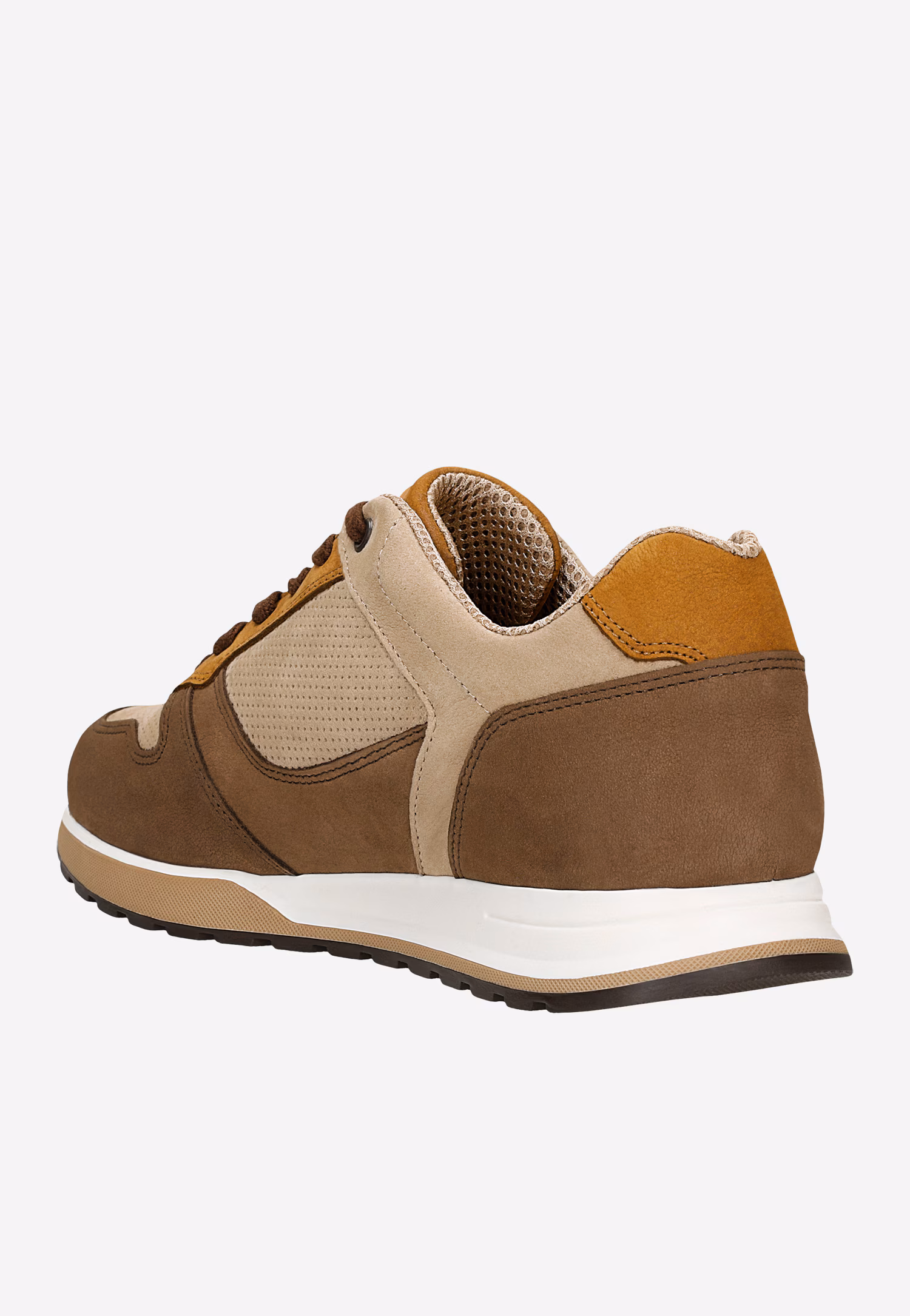 Brązowo-beżowe sneakersy męskie