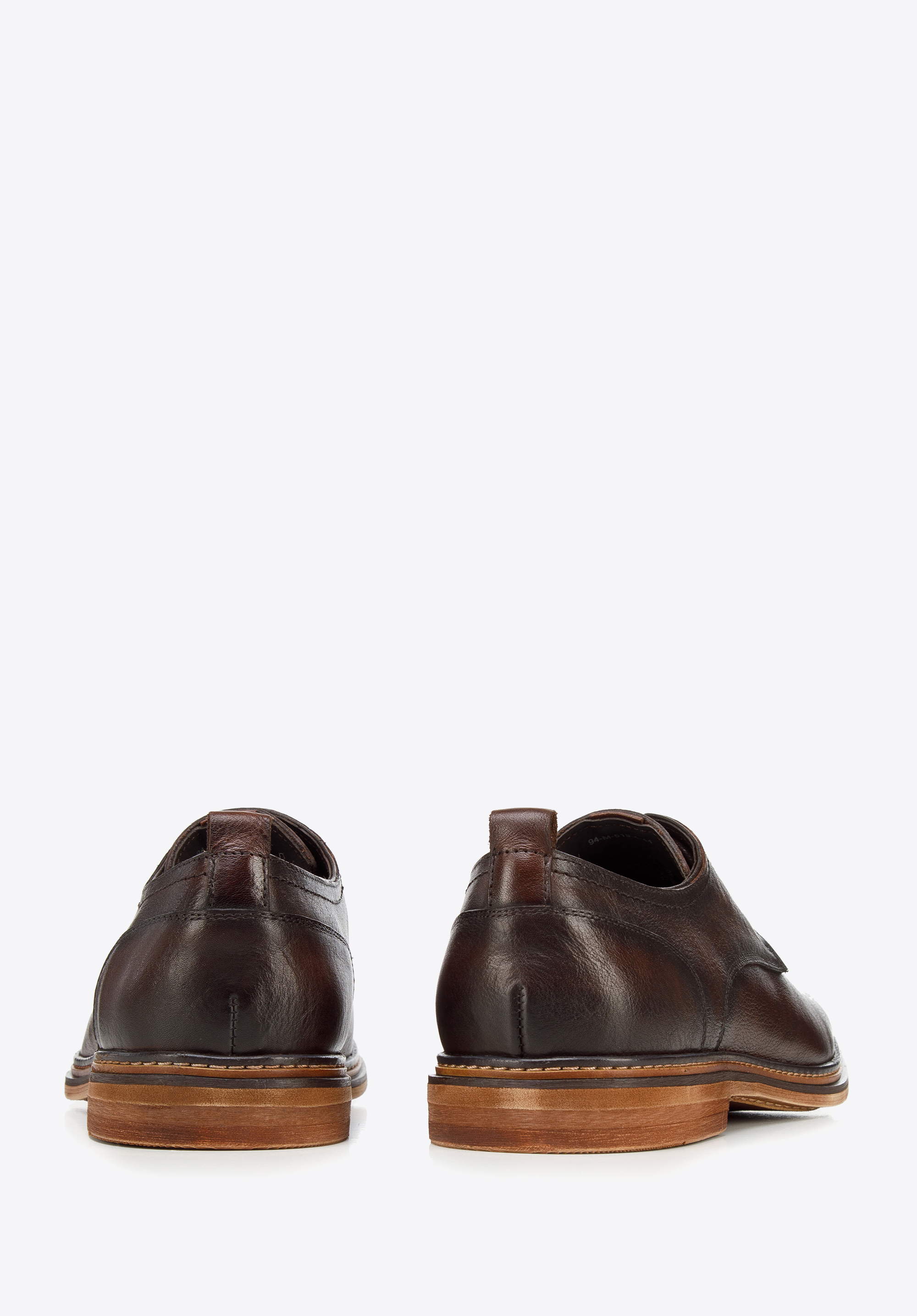 Męskie półbuty ze skóry w stylu retro