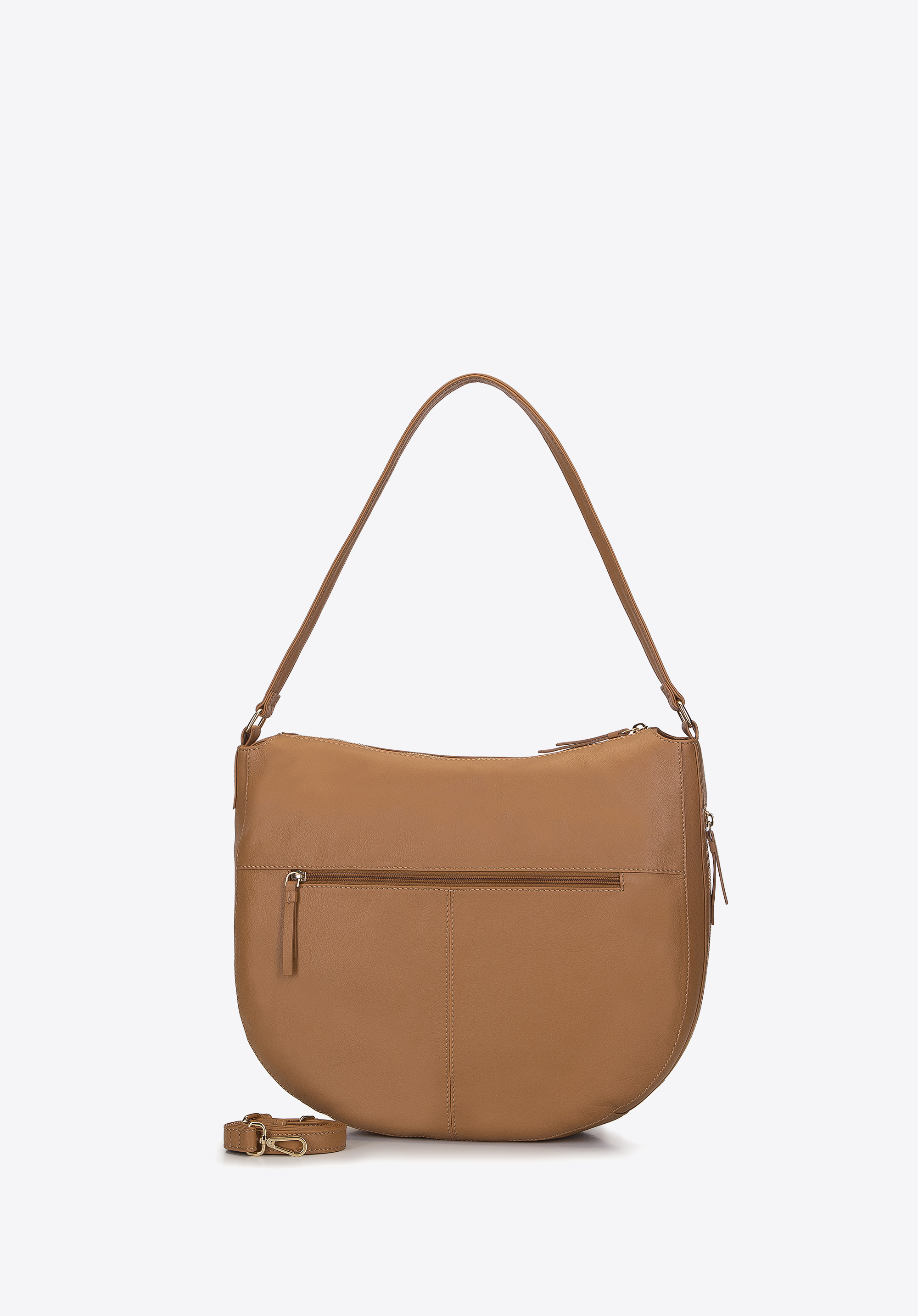 Torba worek ze skóry zaokrąglona duża