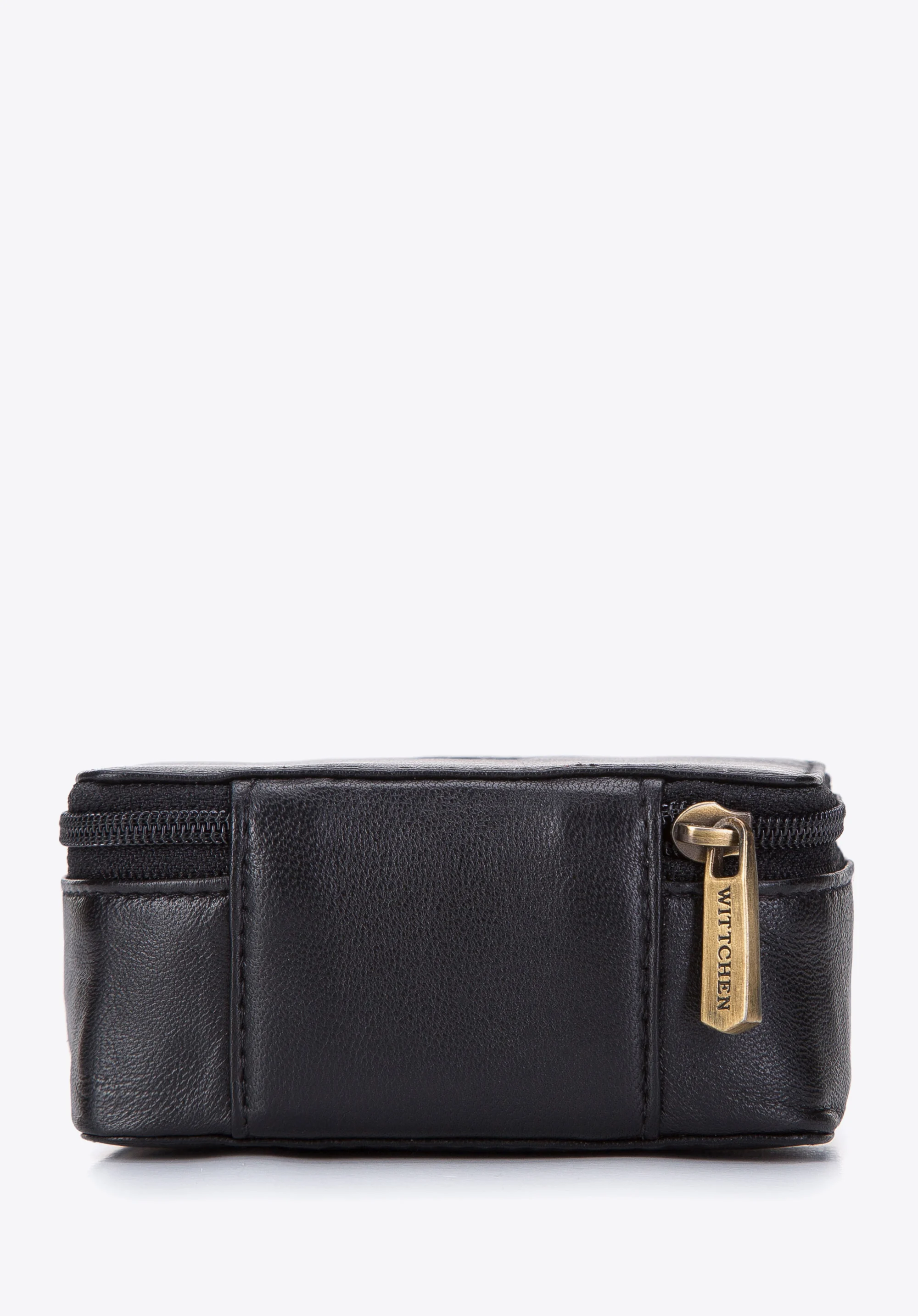 Minikosmetyczka skórzana pudełkowa