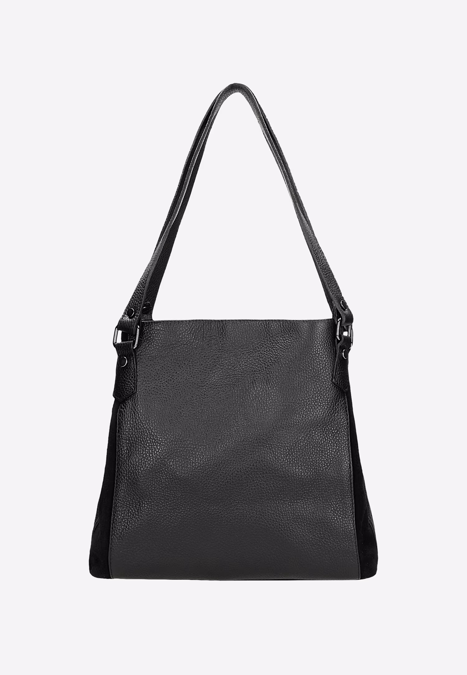 Duża beżowa torebka damska ze skóry naturalnej