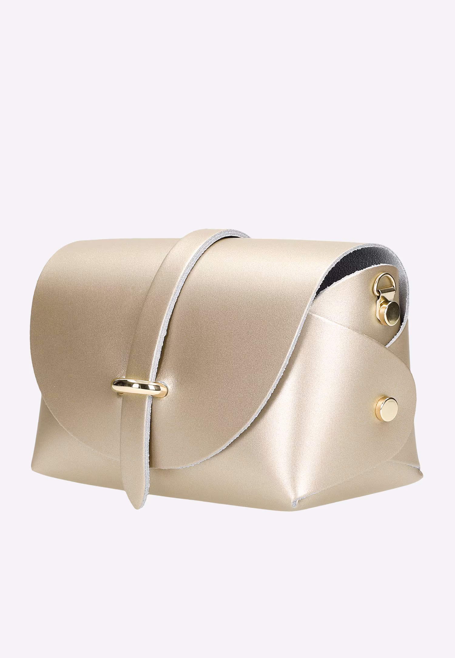 Metaliczna złota wizytowa torebka damska