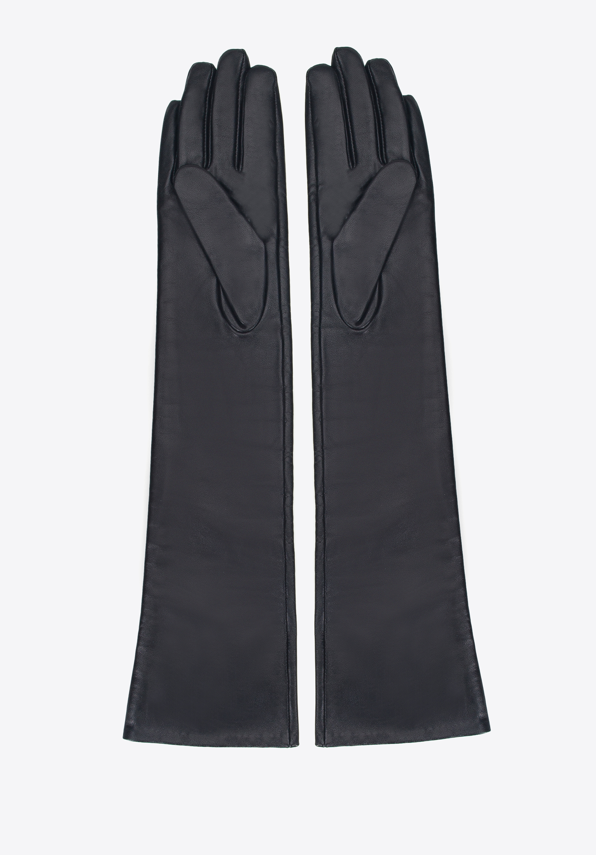 Damskie rękawiczki ze skóry długie