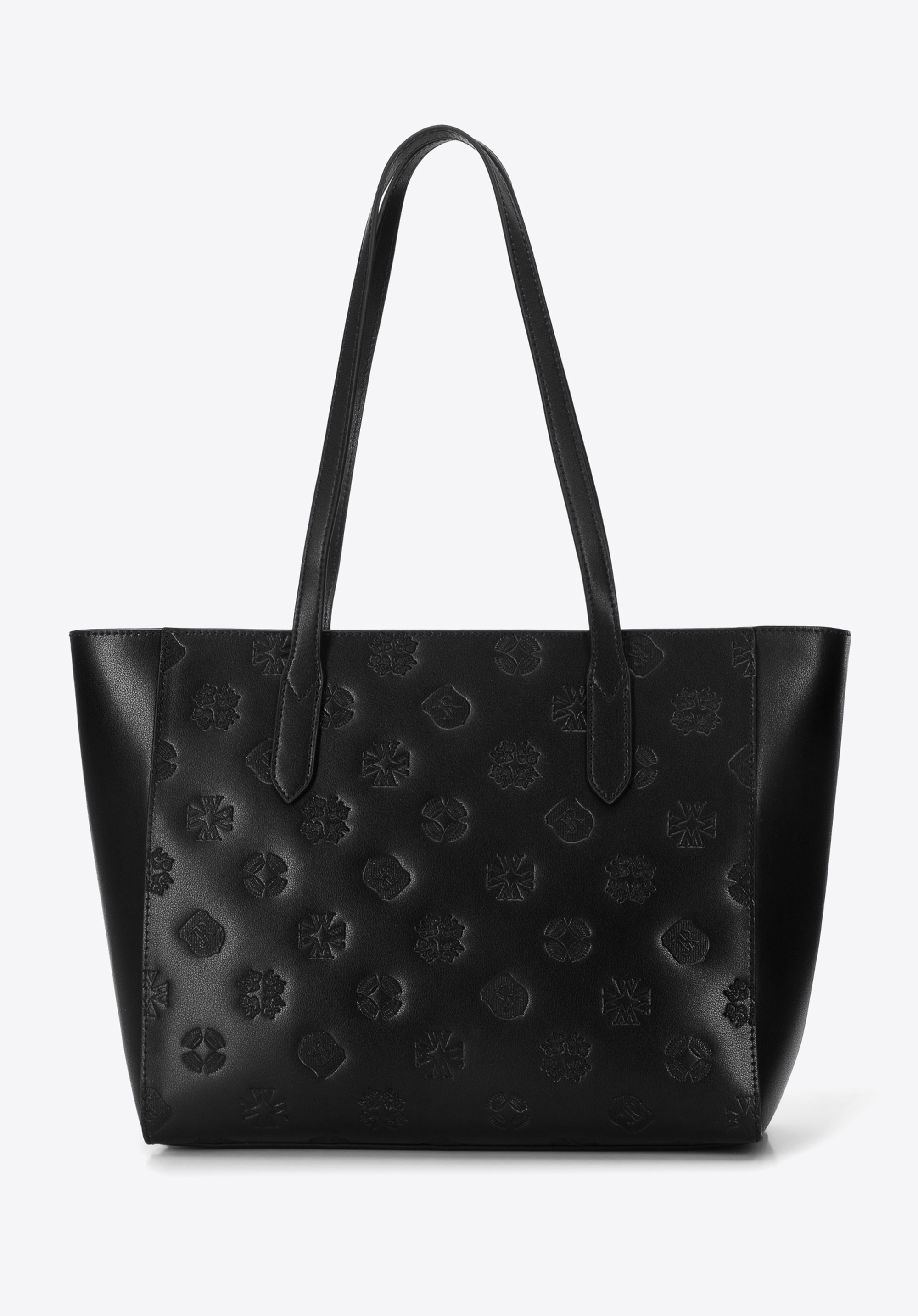 Torebka shopperka skórzana w monogram