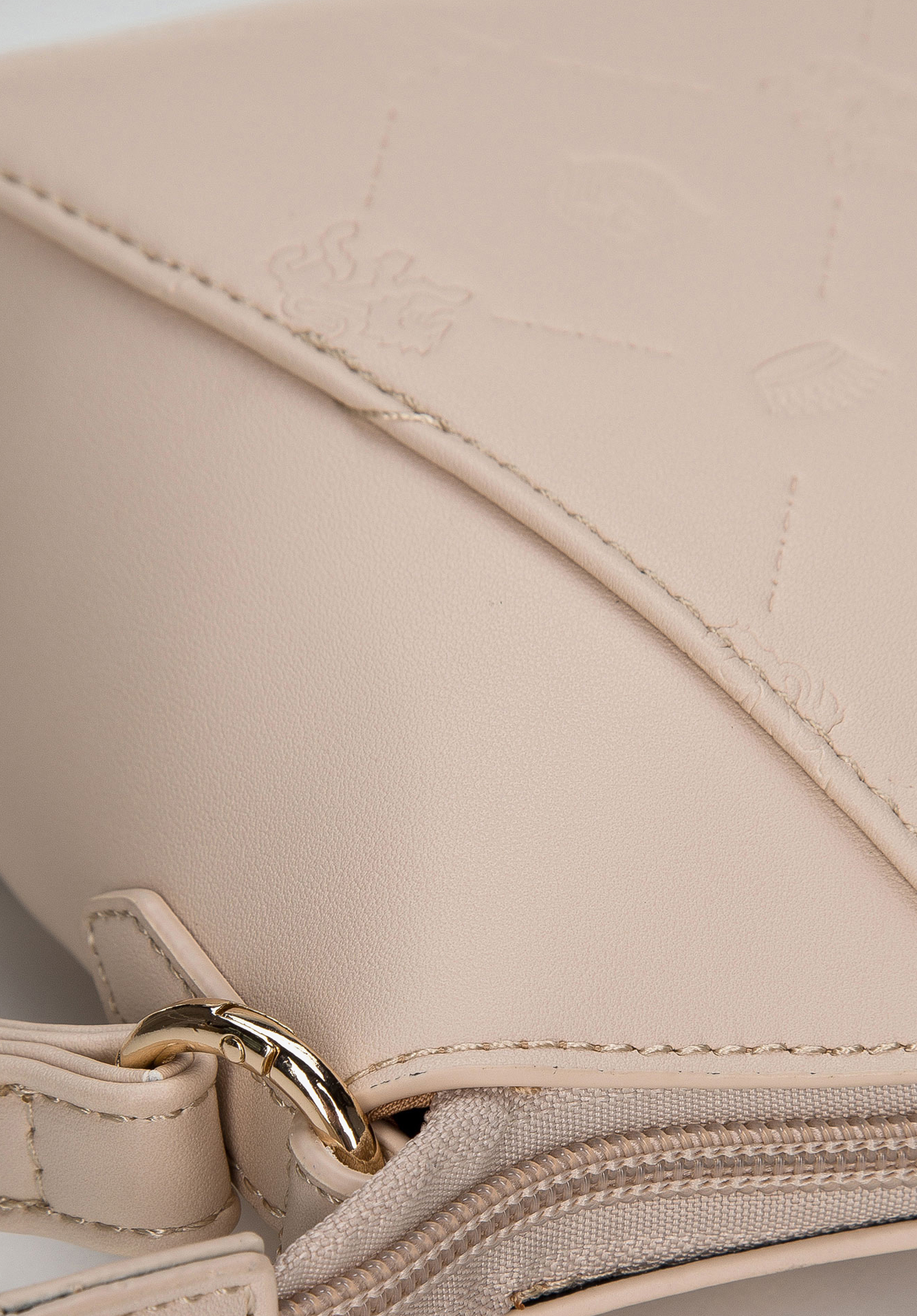 Torebka crossbody mała tłoczona w logo