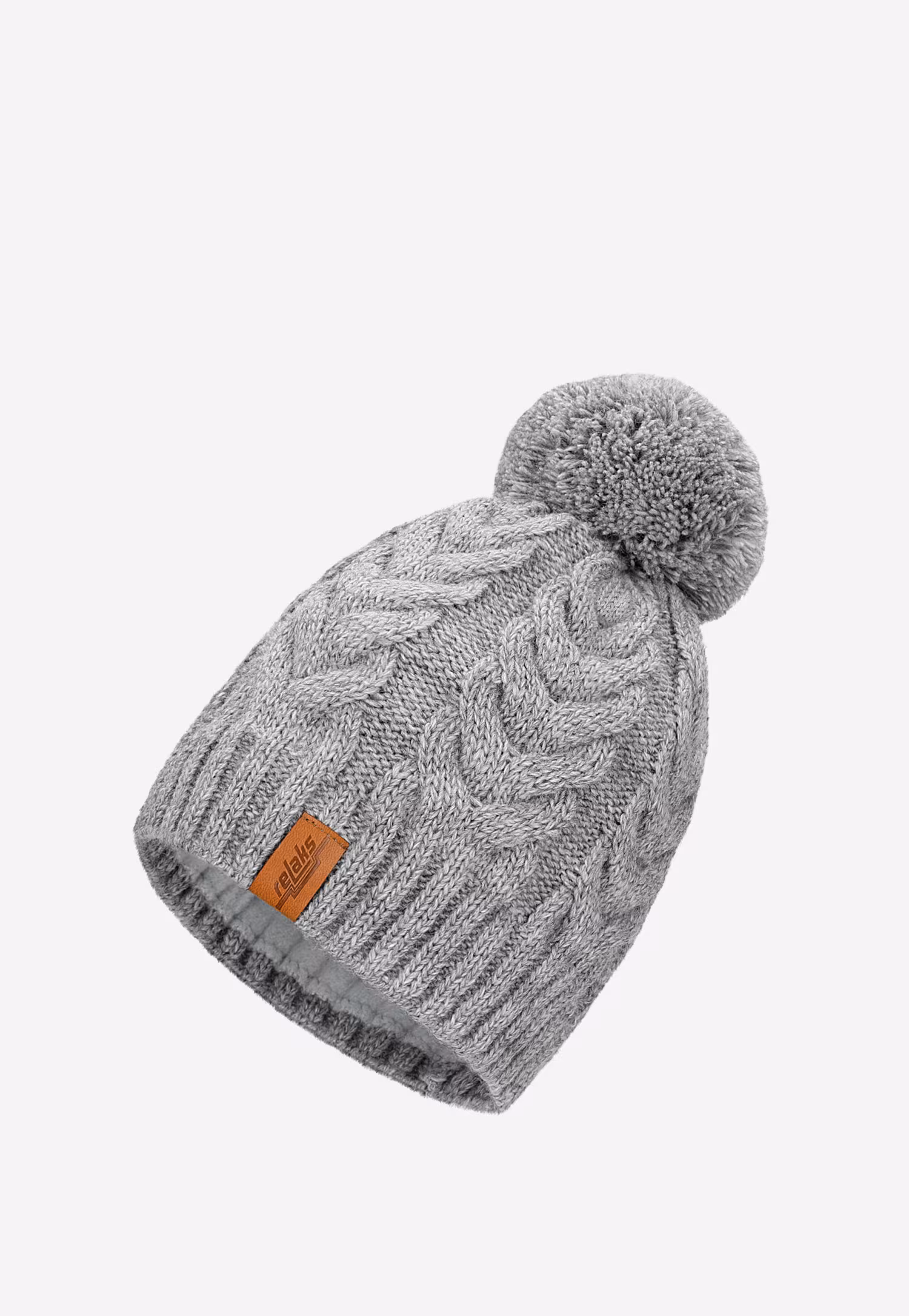 RELAKS ciepły zimowy zestaw czapka + komin