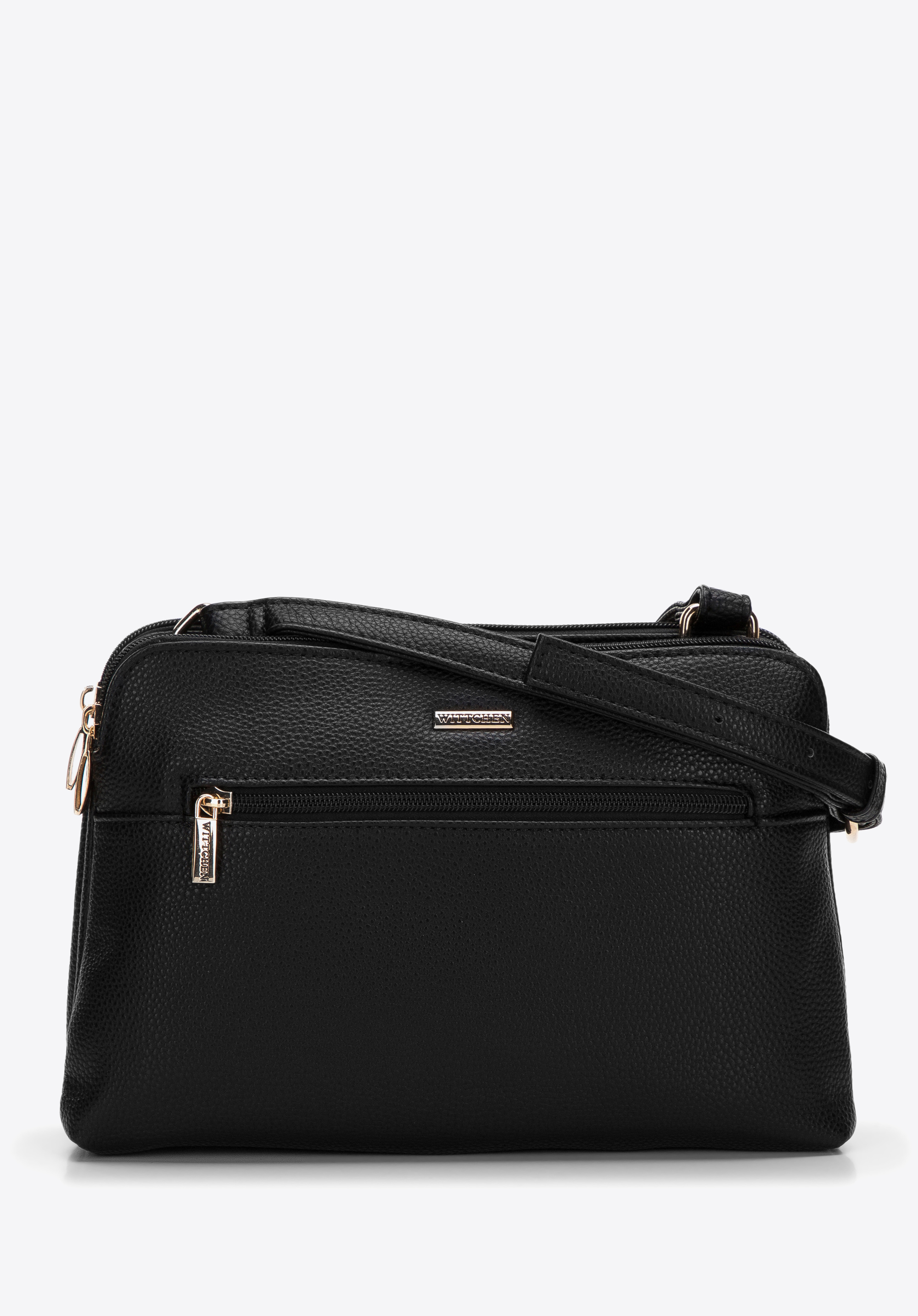 Damska listonoszka z ekoskóry dwukomorowa