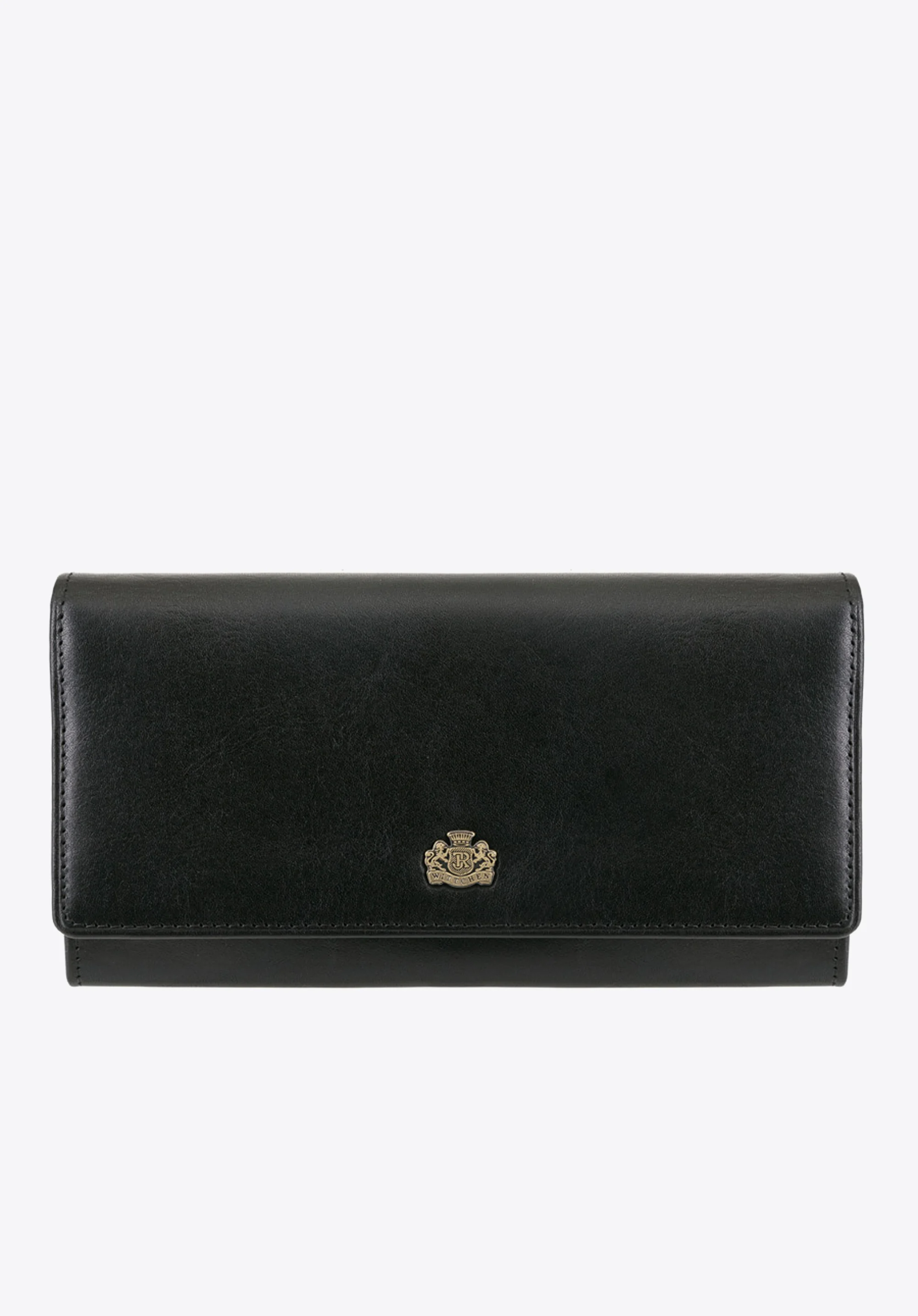 Damski portfel skórzany z herbem duży