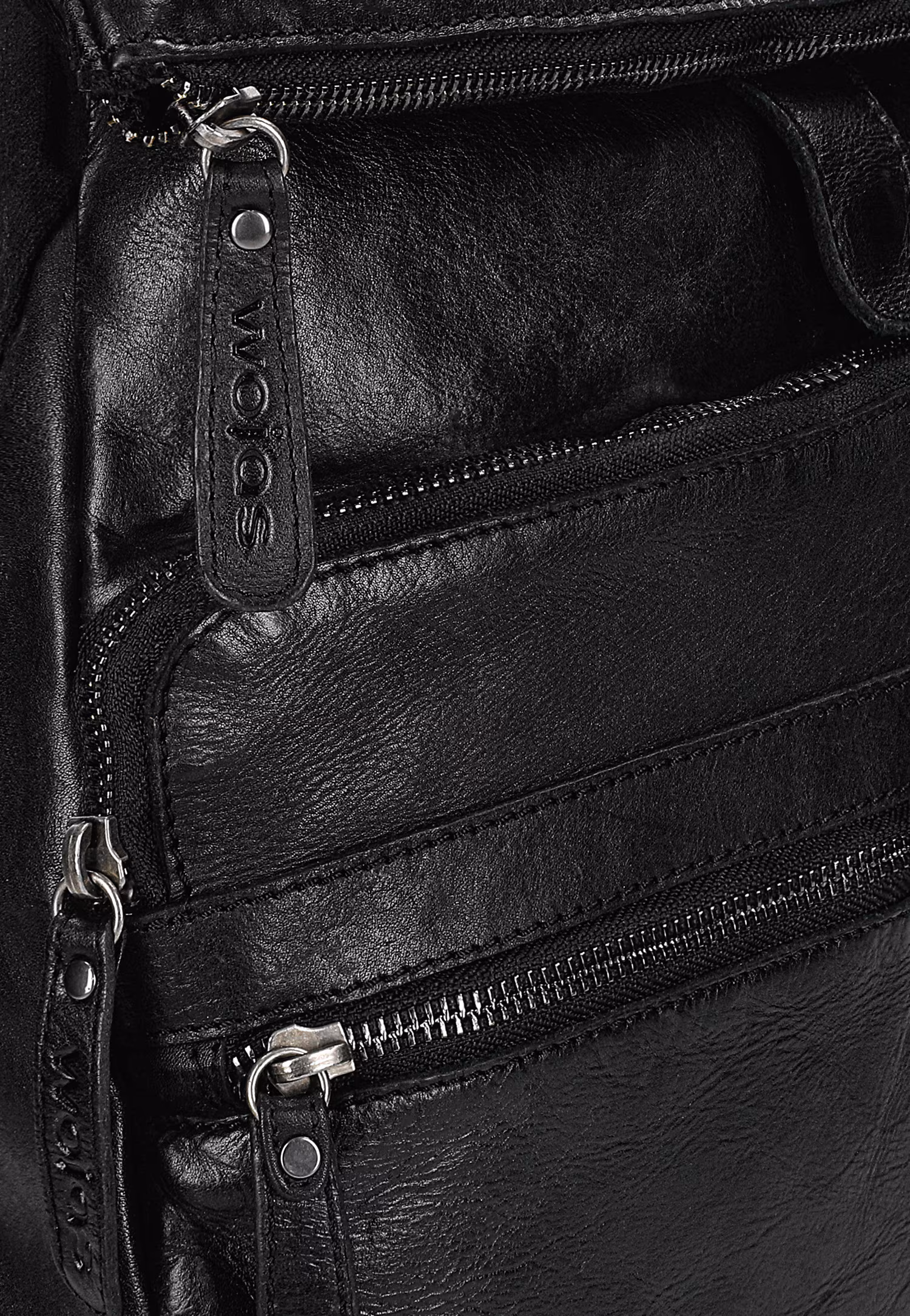 Ciemnobrązowy miejski plecak męski