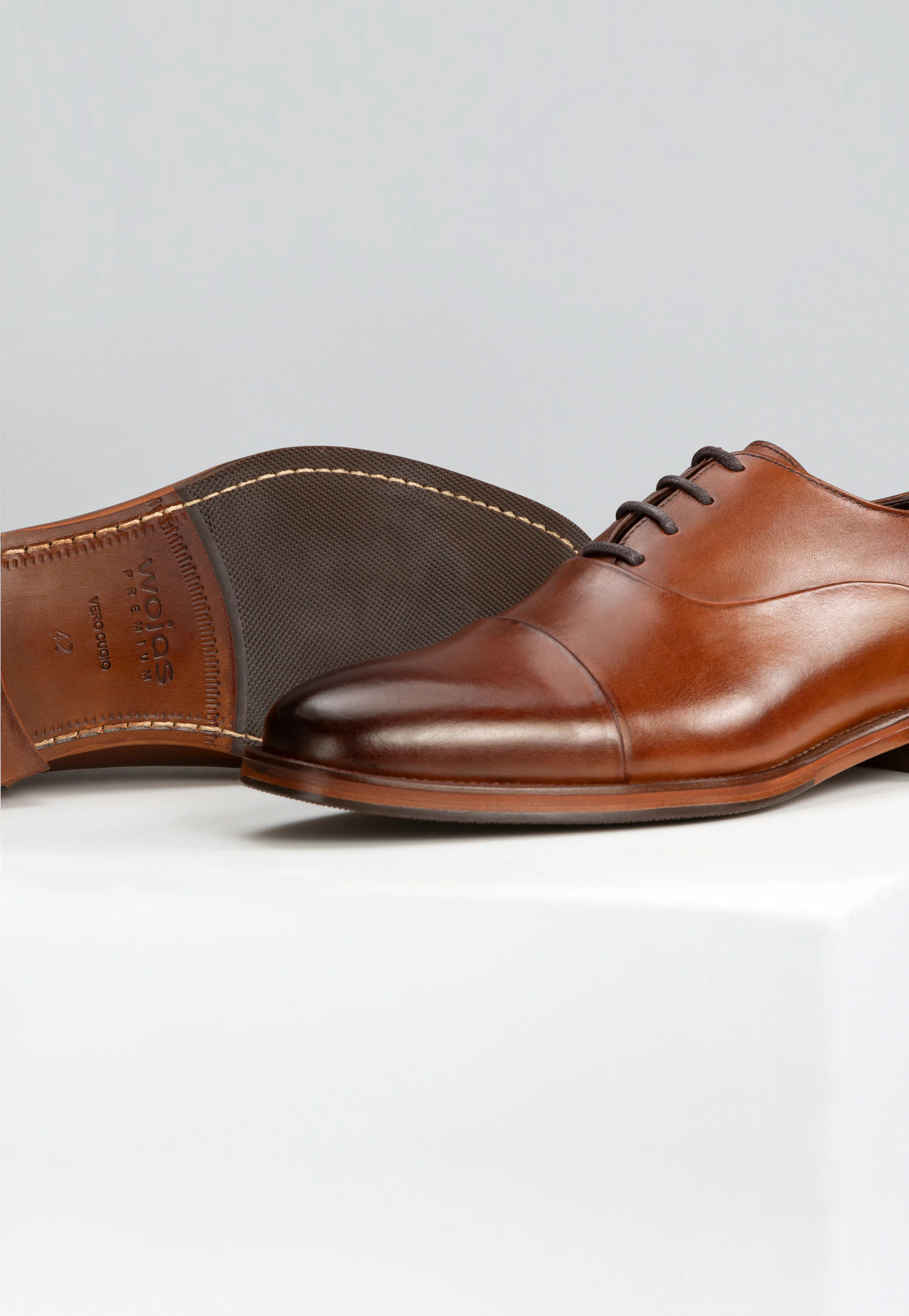 Klasyczne skórzane półbuty wizytowe męskie PREMIUM