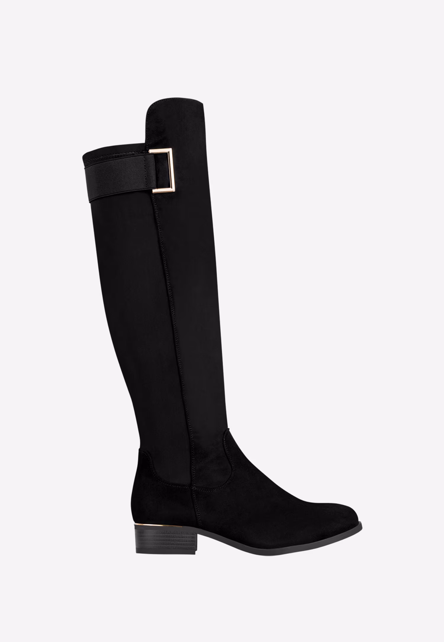 WJS czarne eleganckie kozaki damskie