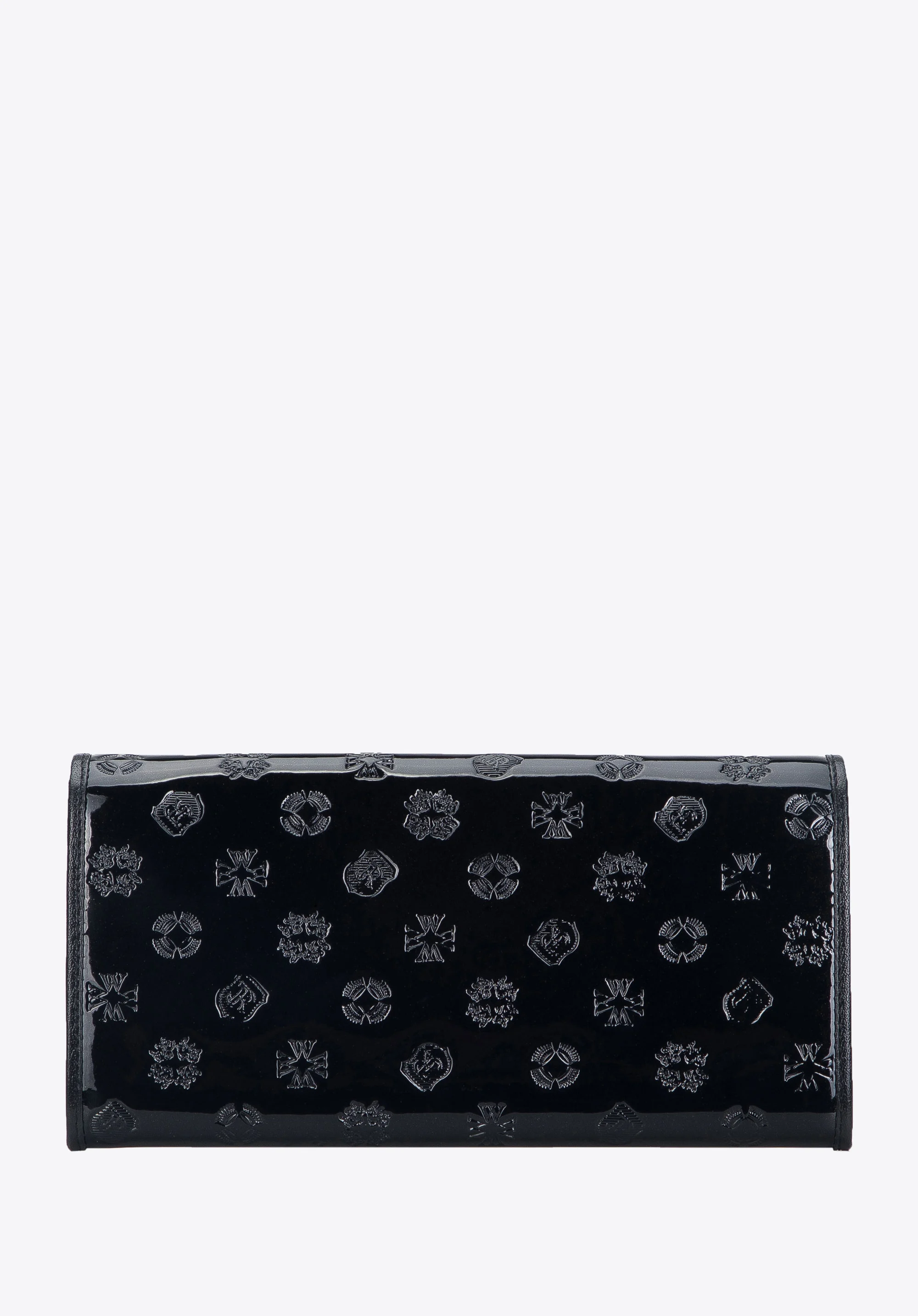 Damski portfel skórzany tłoczony w monogram