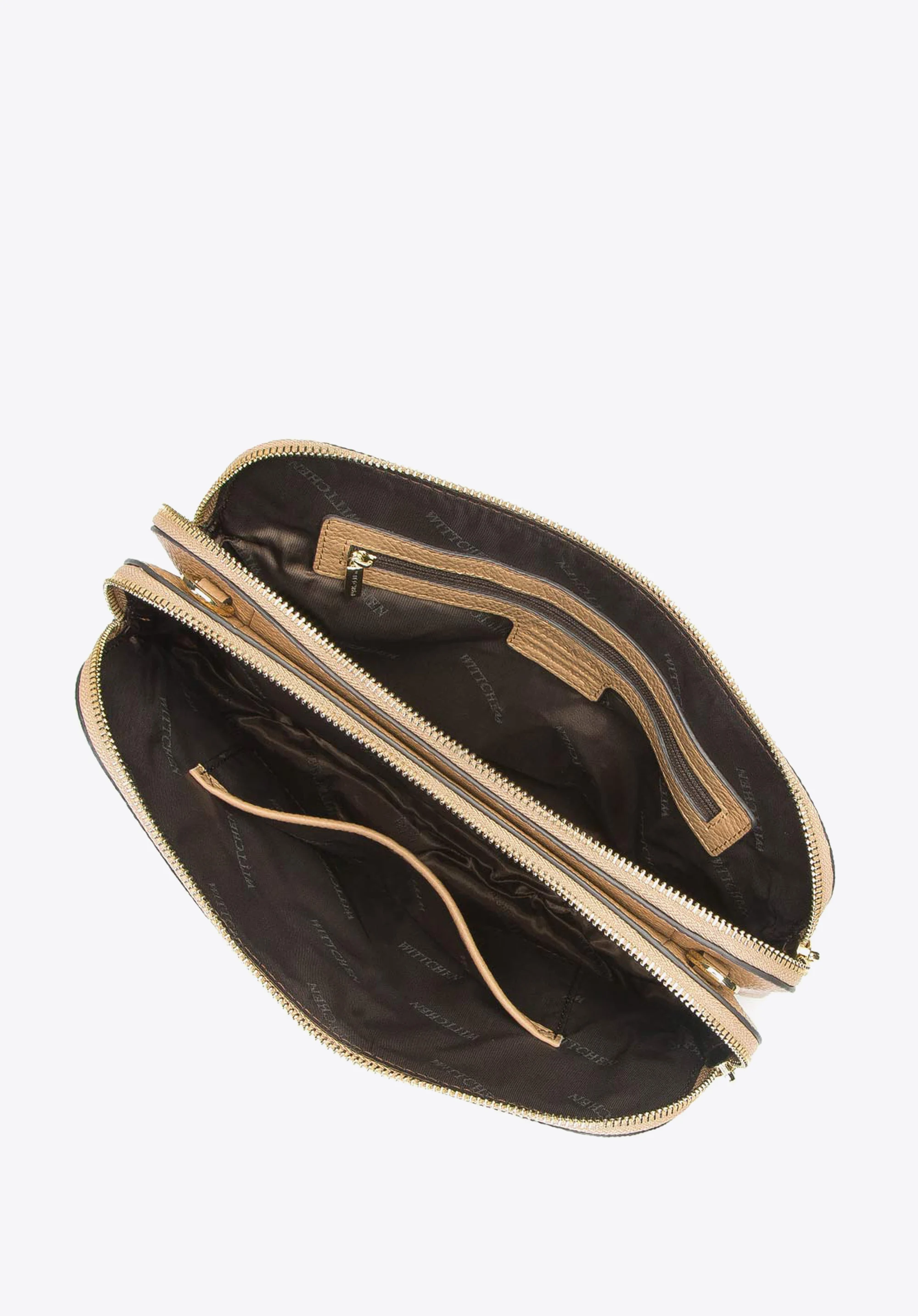 Damska listonoszka ze skóry trapezowa mała