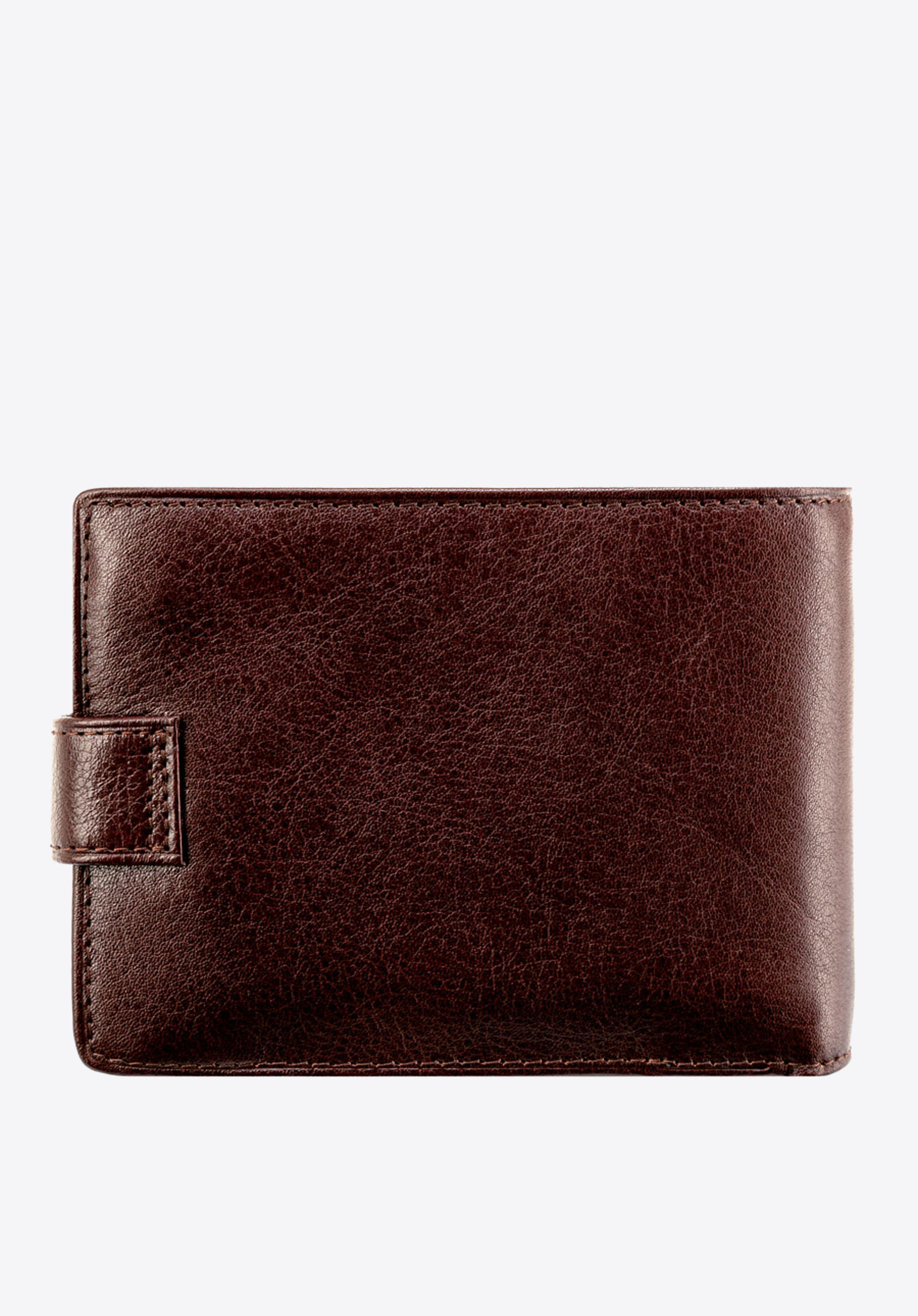 Męski portfel skórzany średni