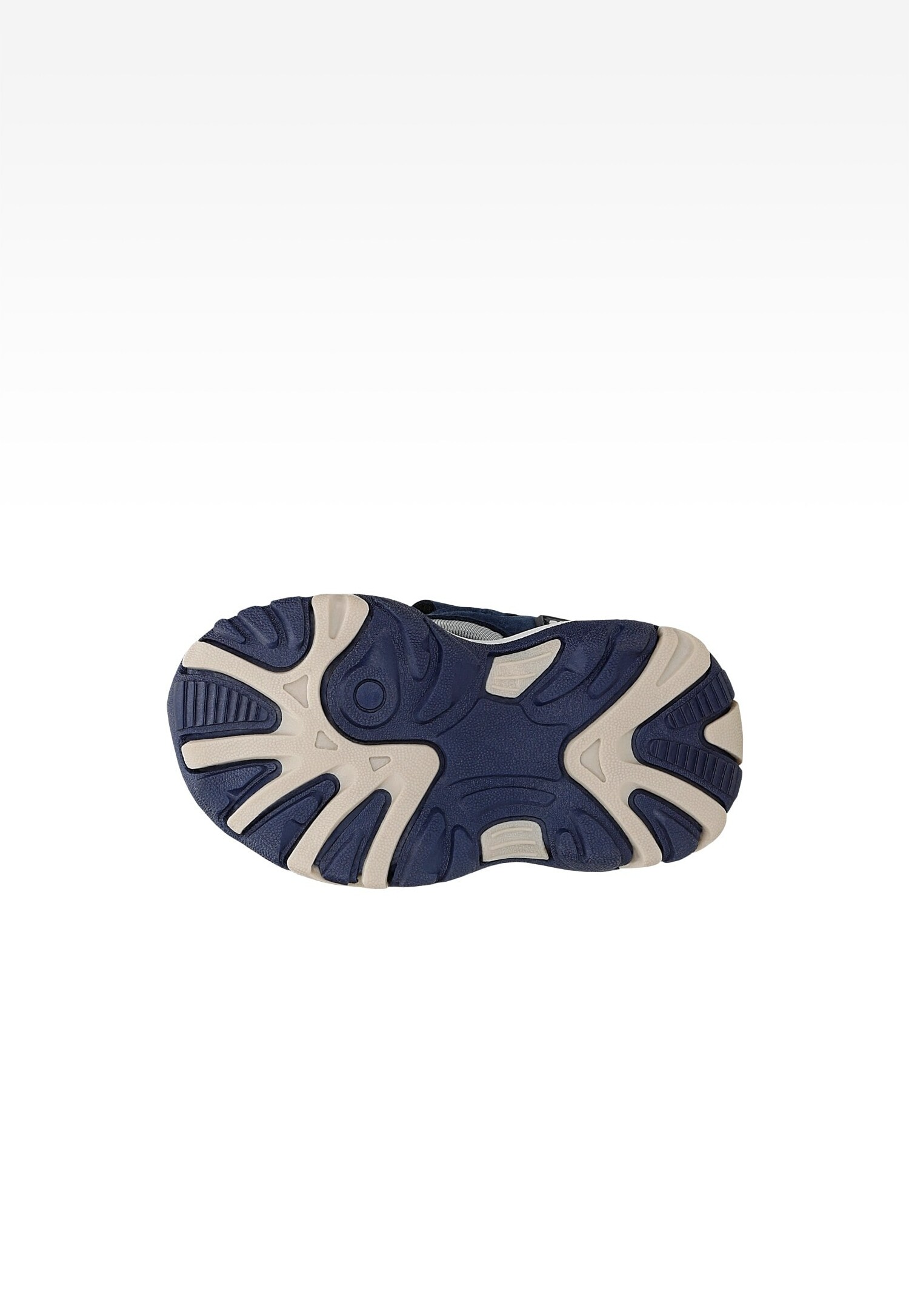 Sandały BARTEK 11042505 w kolorze szaro-niebieskim z żółtymi akcentami