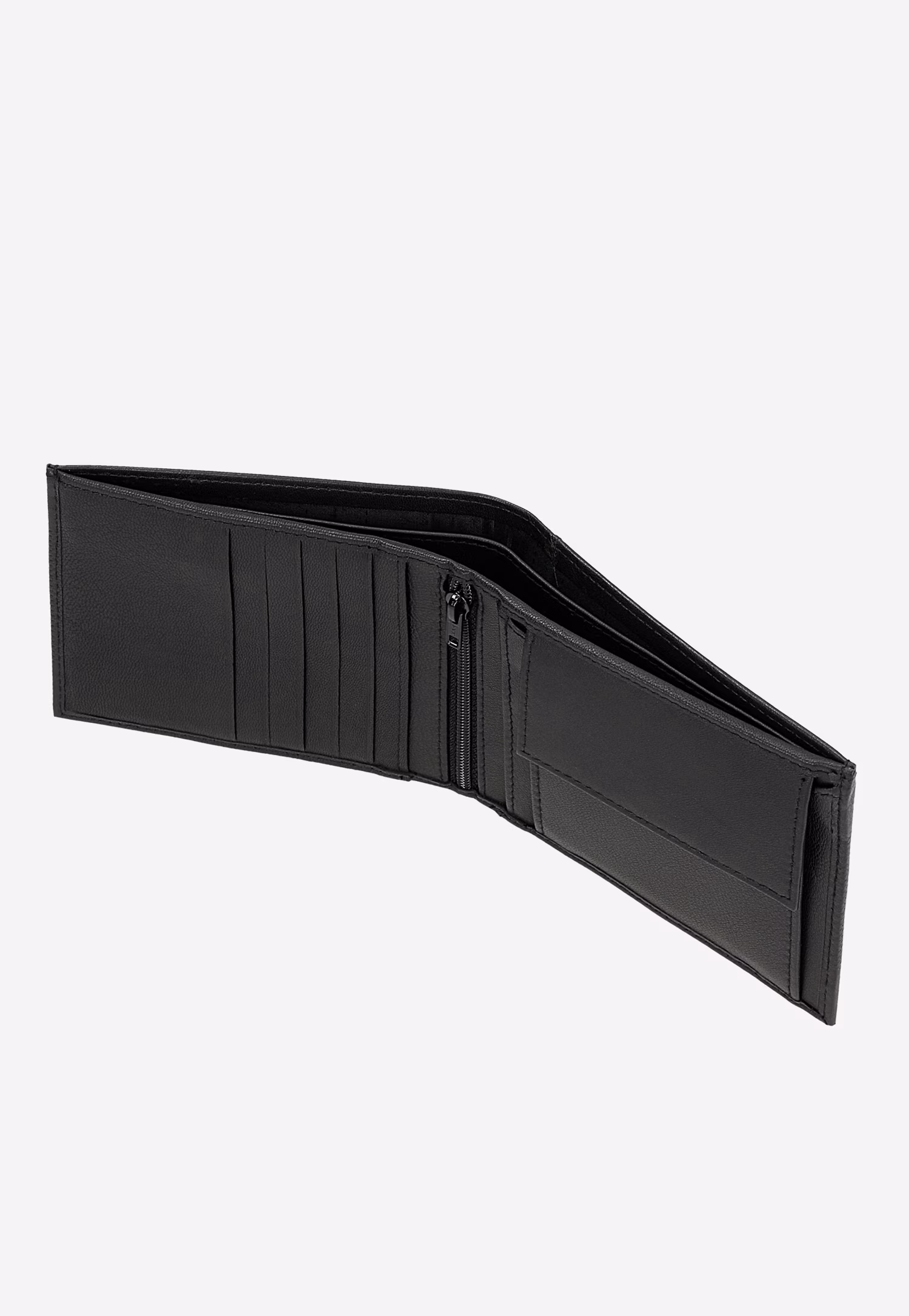 Duży skórzany portfel męski z ciekawą fakturą