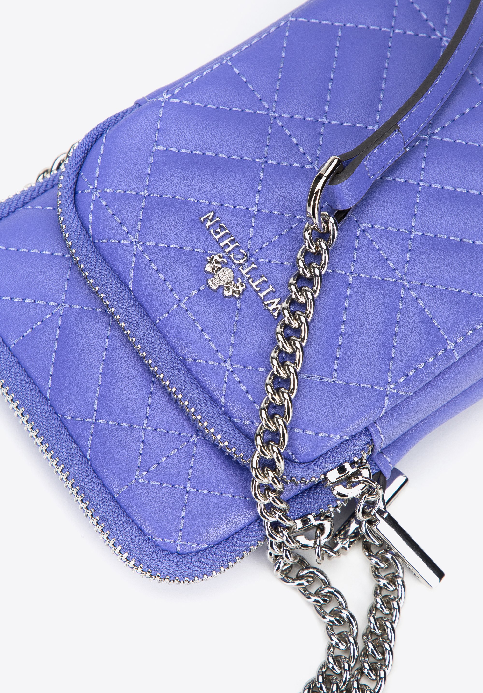 Minitorebka skórzana z kieszenią z przodu