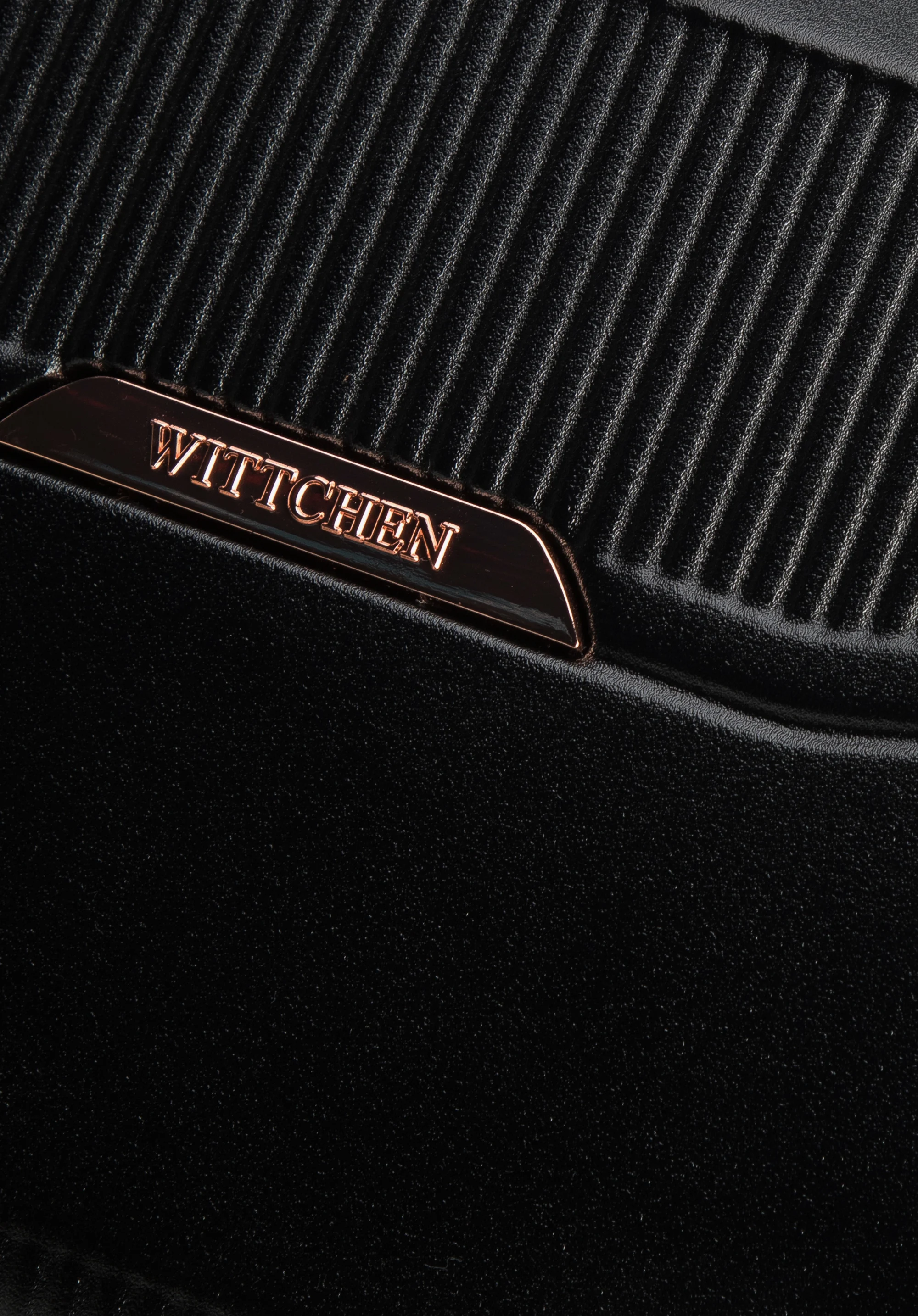 Walizka kabinowa z polikarbonu z suwakiem w kolorze różowego złota