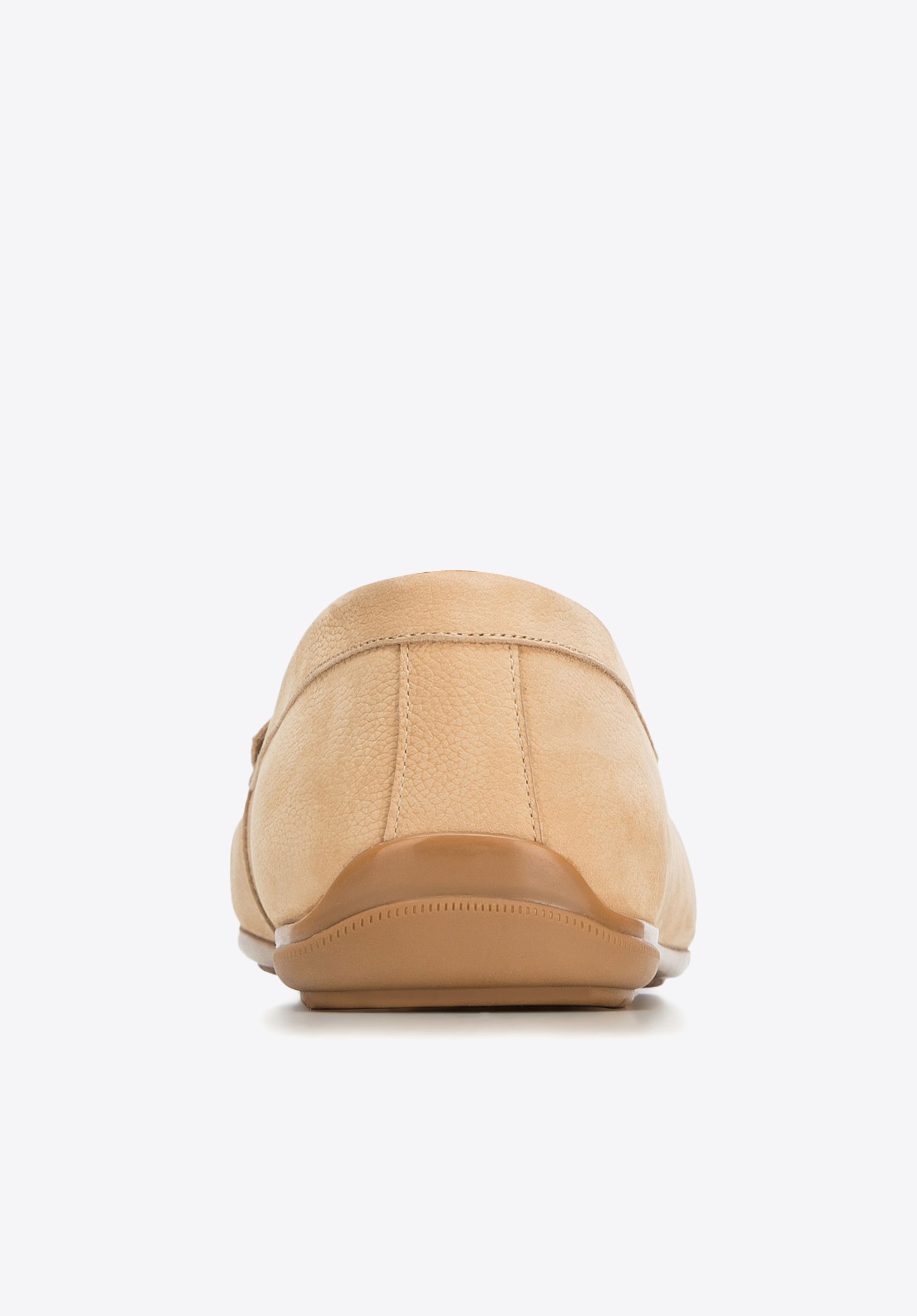 Męskie mokasyny z nubuku z chwostami