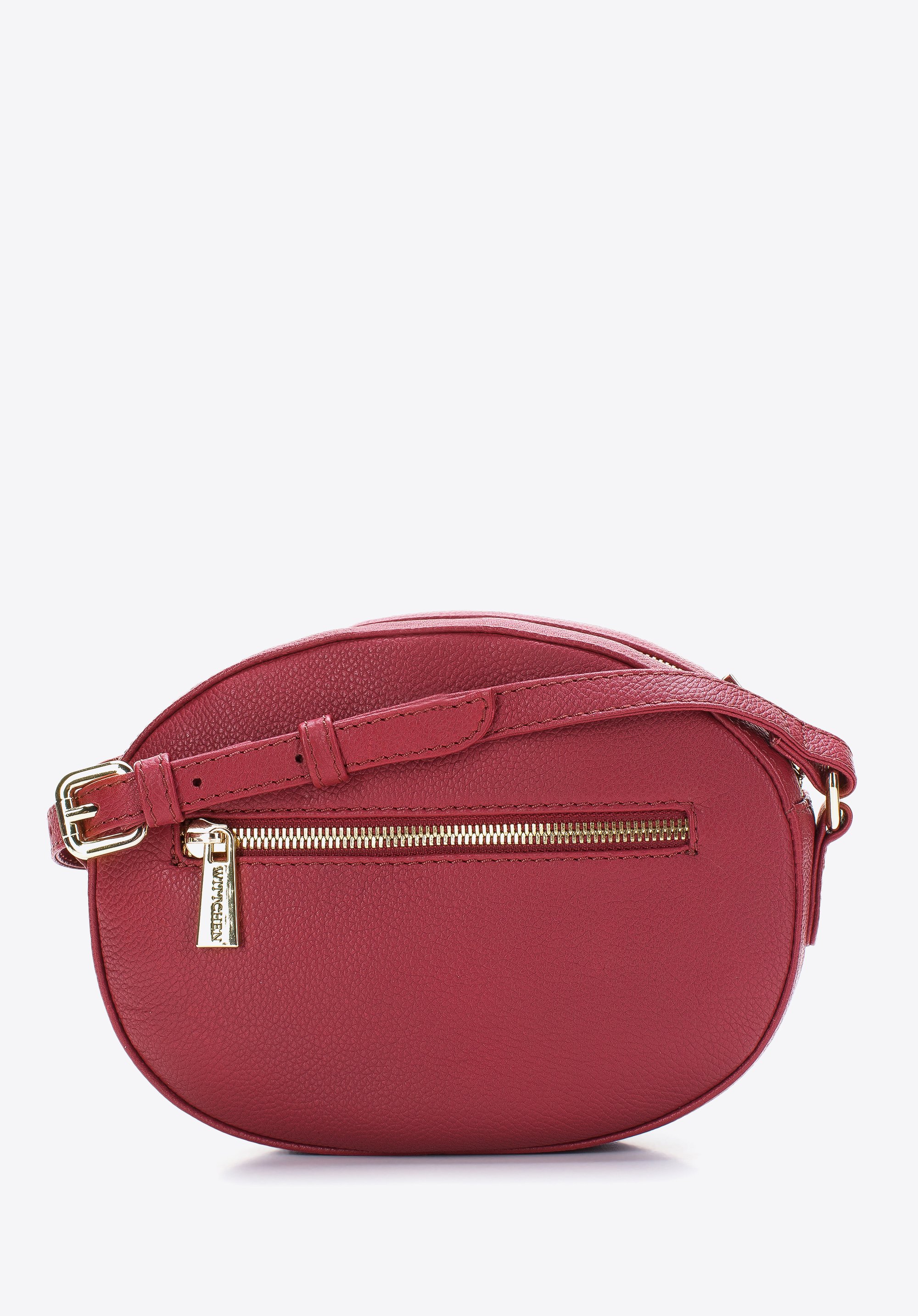 Damska listonoszka skórzana owalna