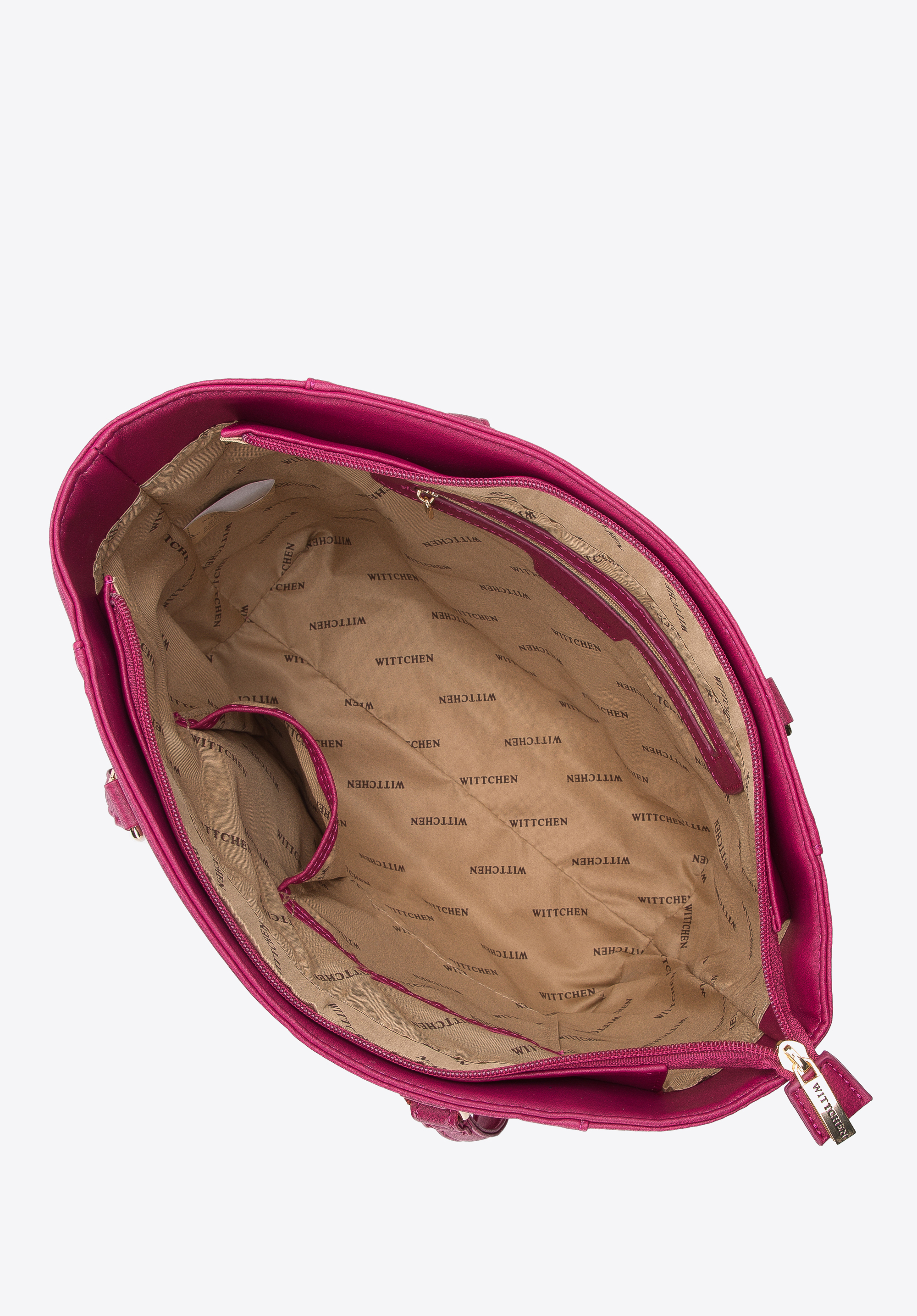 Torebka shopperka z kieszenią z przodu i chwostem