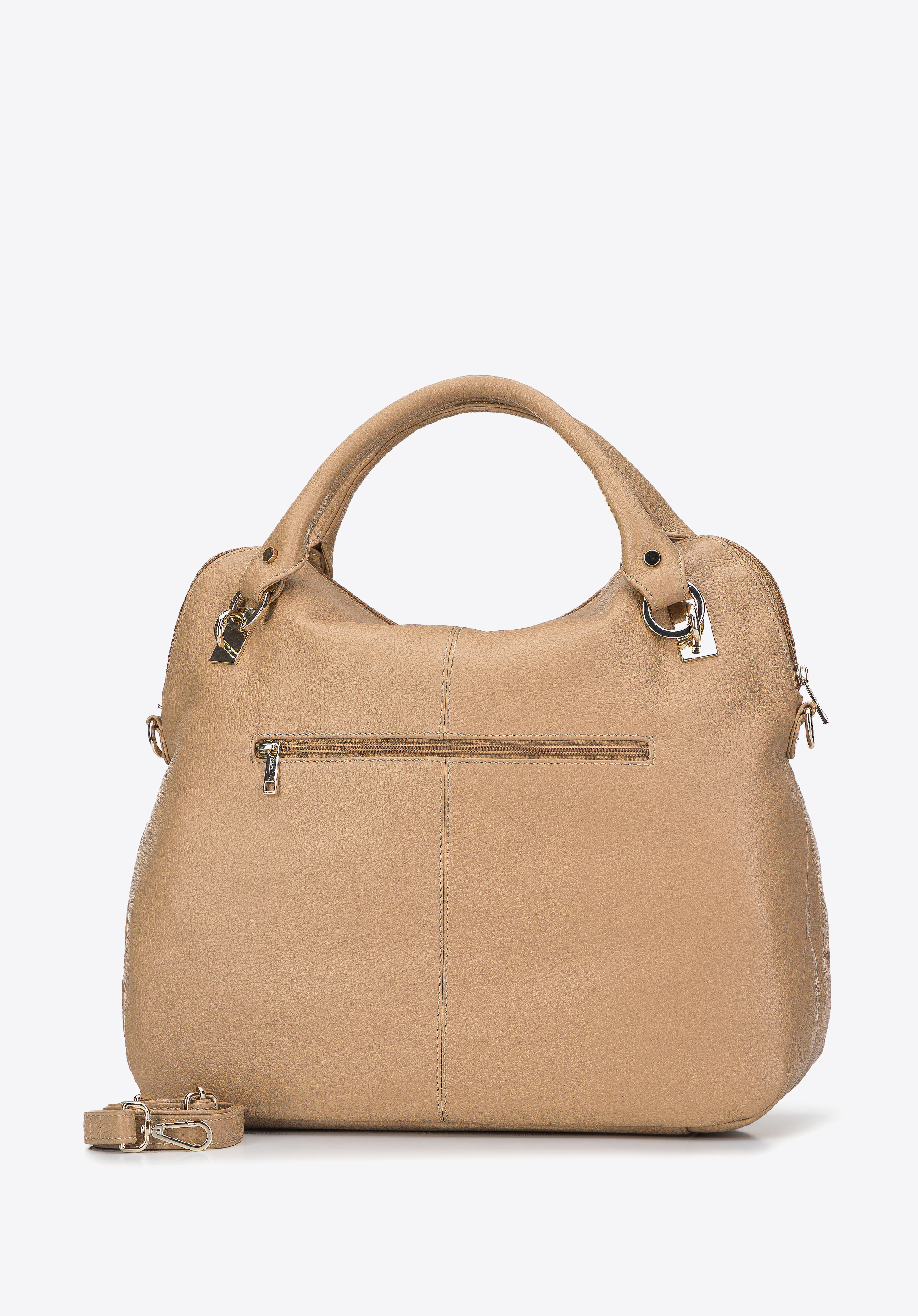 Torebka kuferek skórzana zaokrąglona