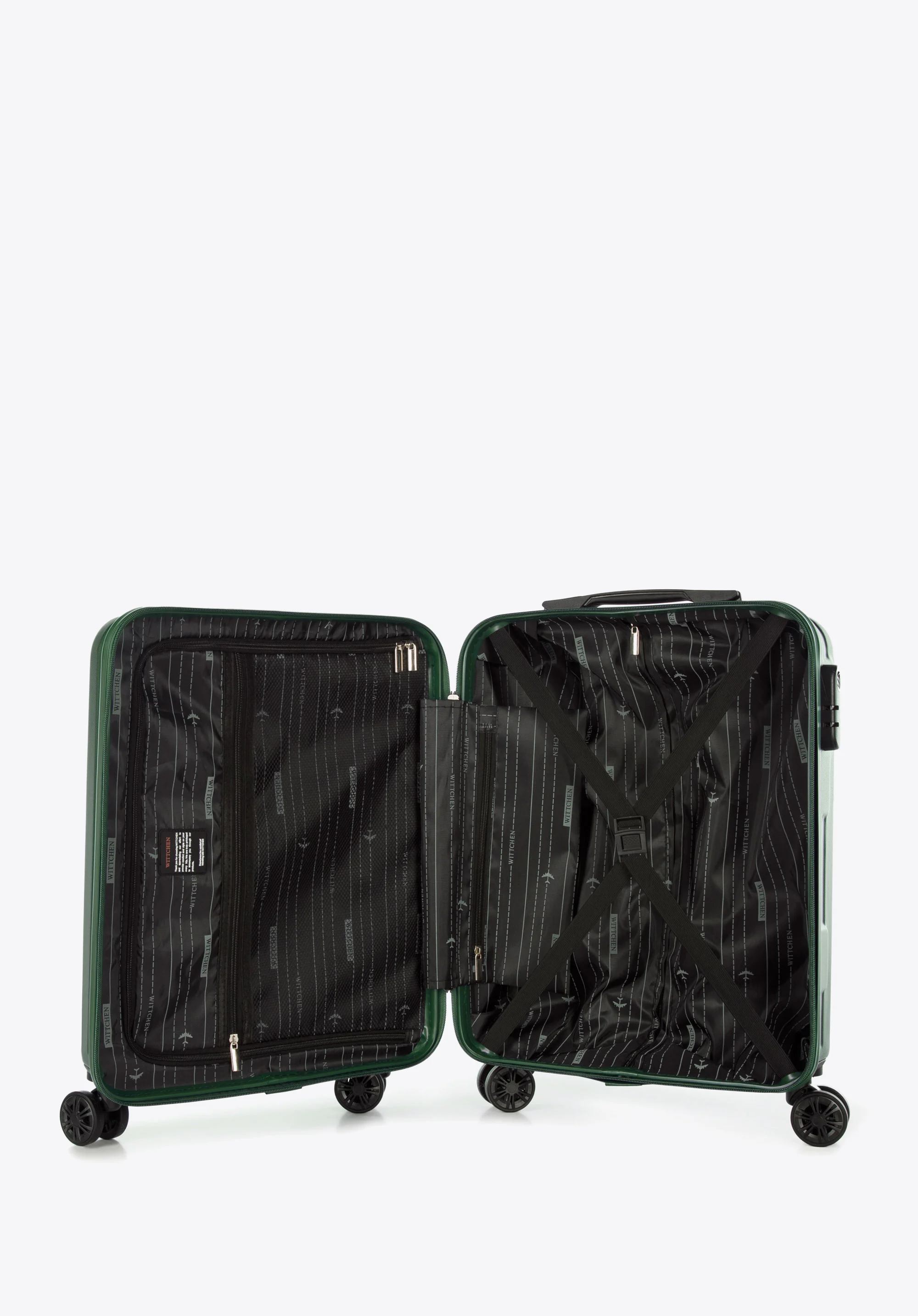 Walizka kabinowa z ABS-u w ukośne paski