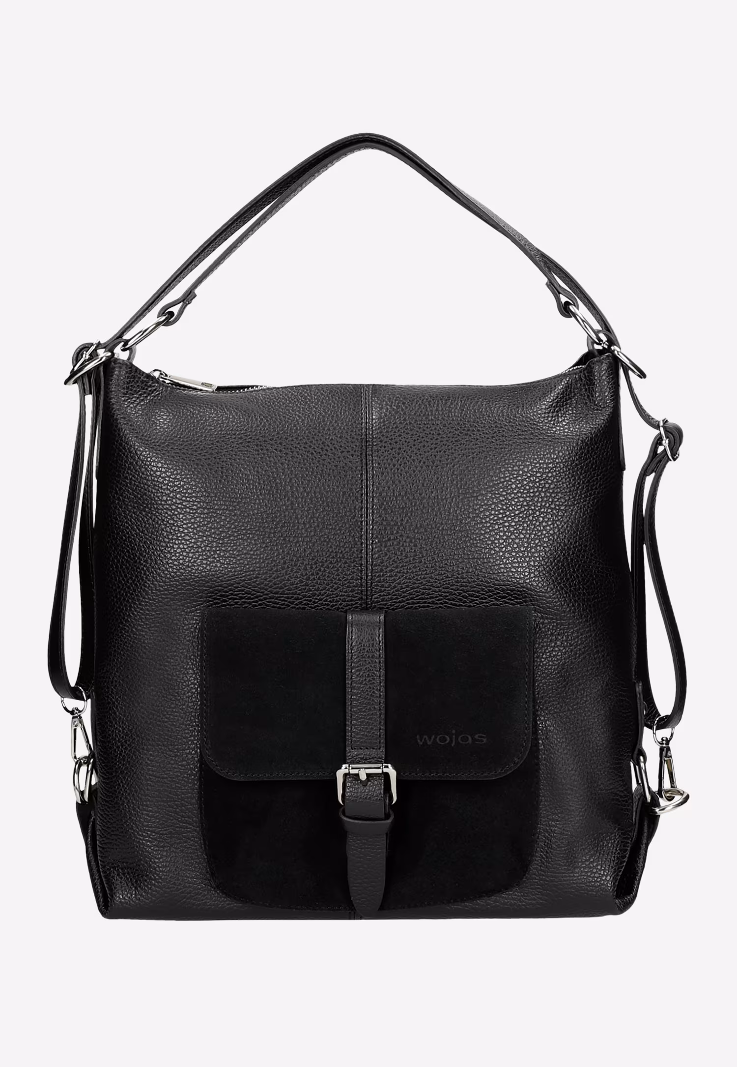 Beżowa skórzana torebka plecak 2w1